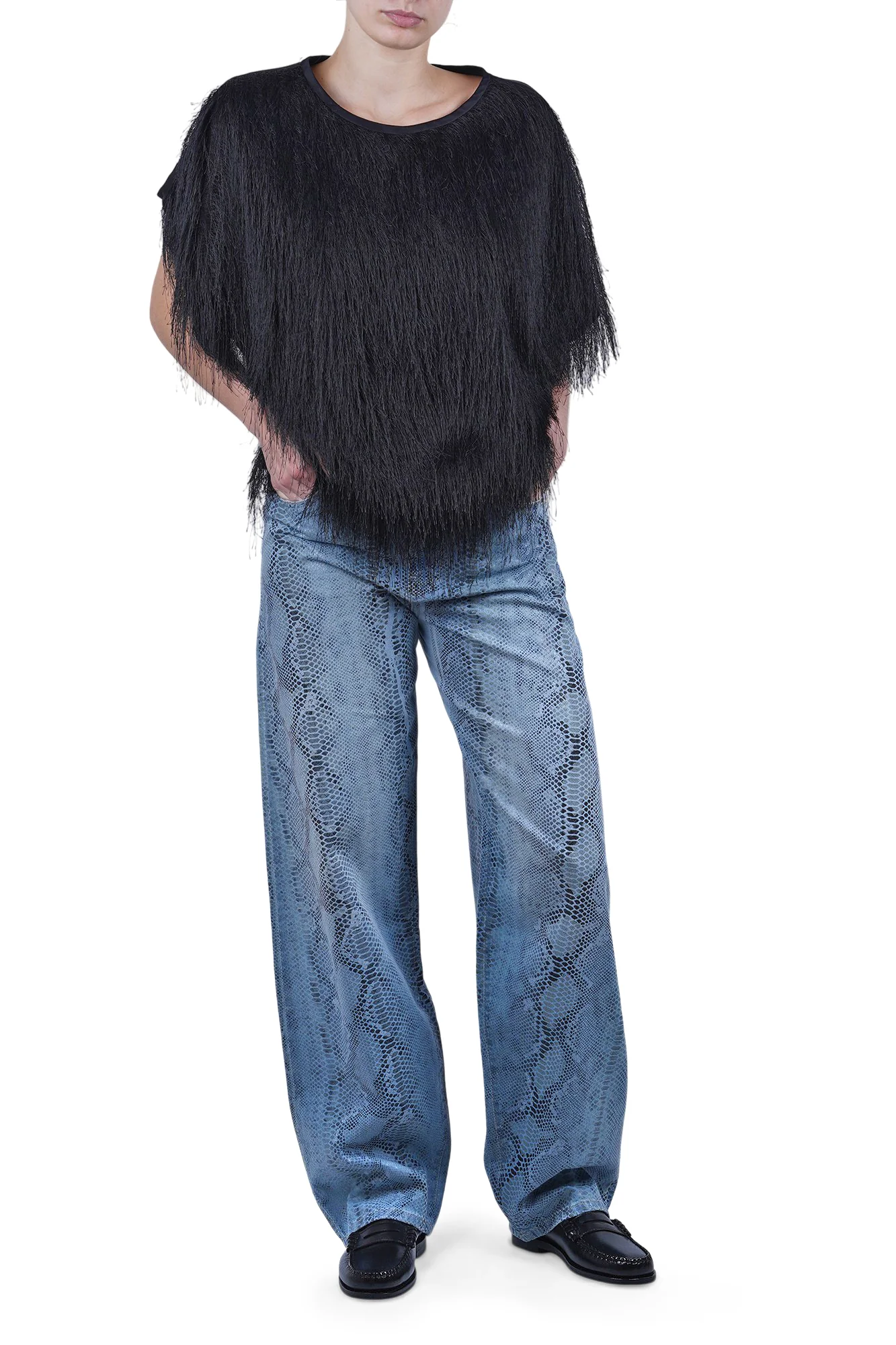 8pm - Pantalone - 470484 - Fantasia Azzurro - Image 2