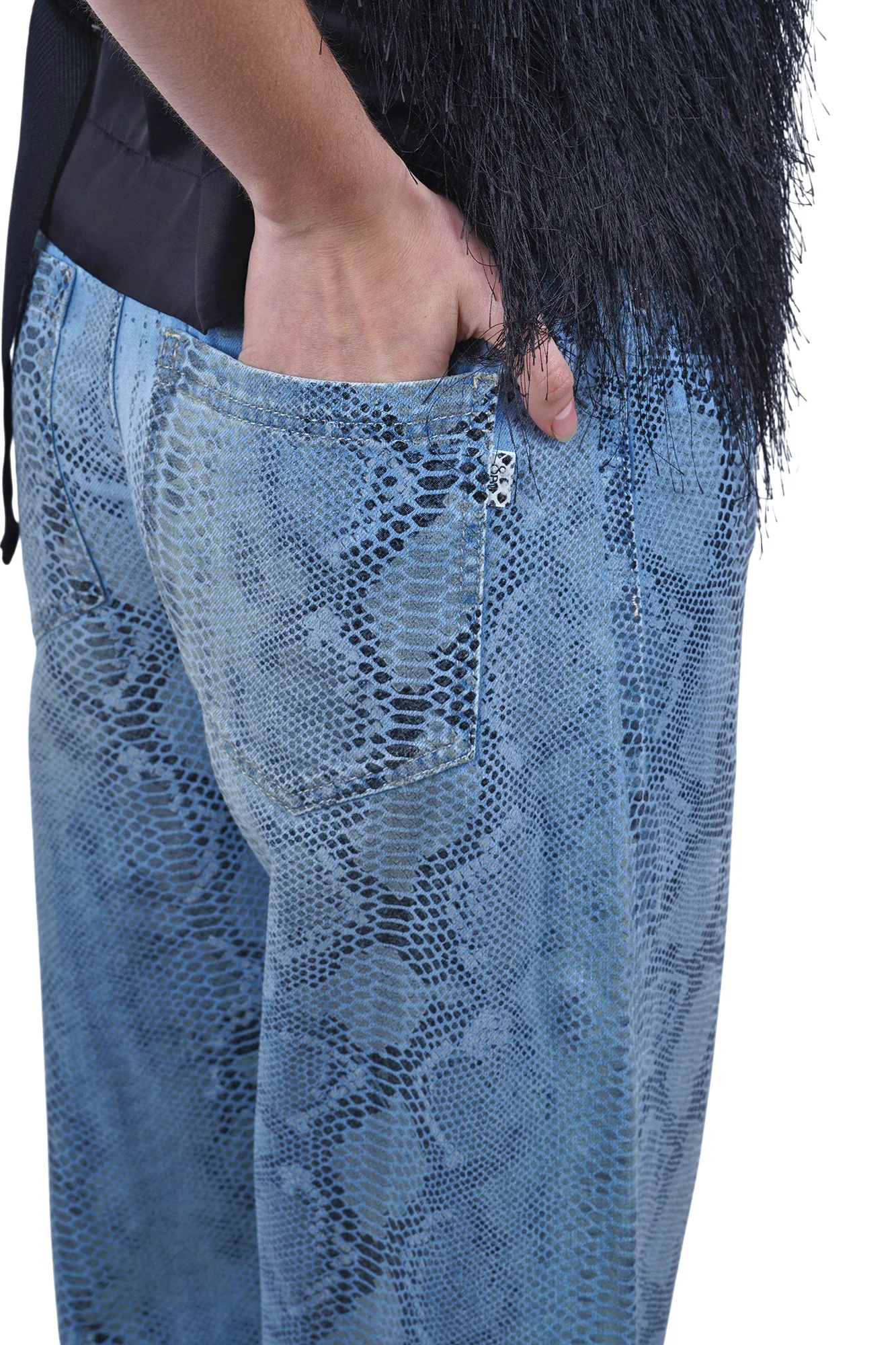 8pm - Pantalone - 470484 - Fantasia Azzurro - Image 6