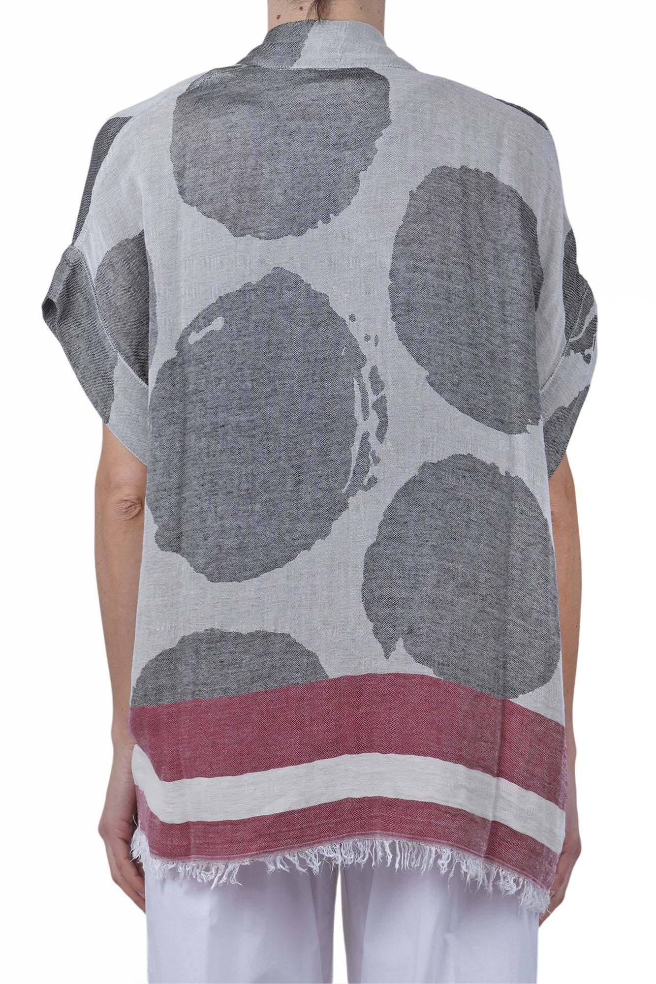 Alessia Santi - Kimono - 470182 - Grigio/Rosso - Image 5