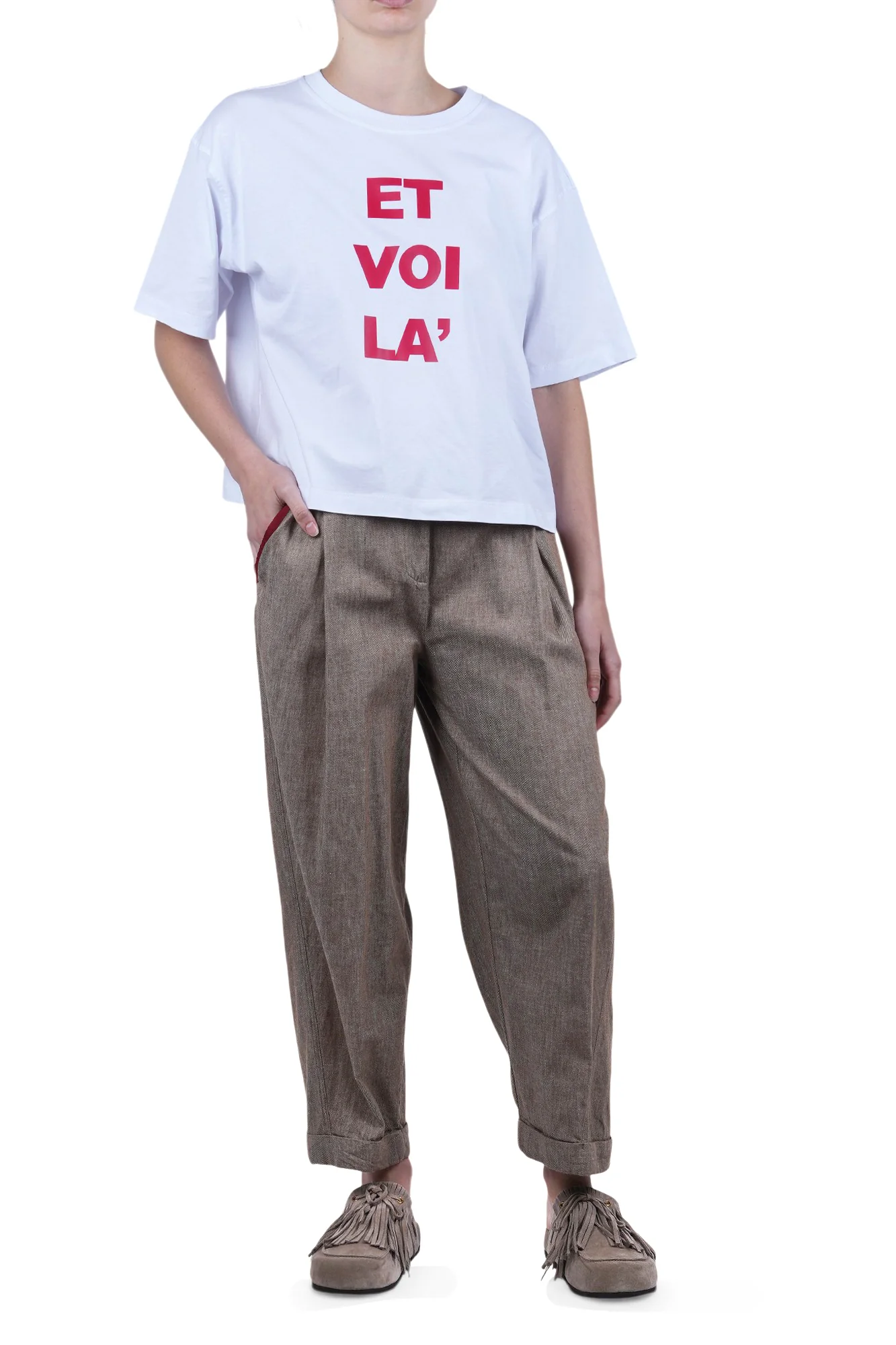Alessia Santi - Pantalone - 470167 - Tortora - Image 2