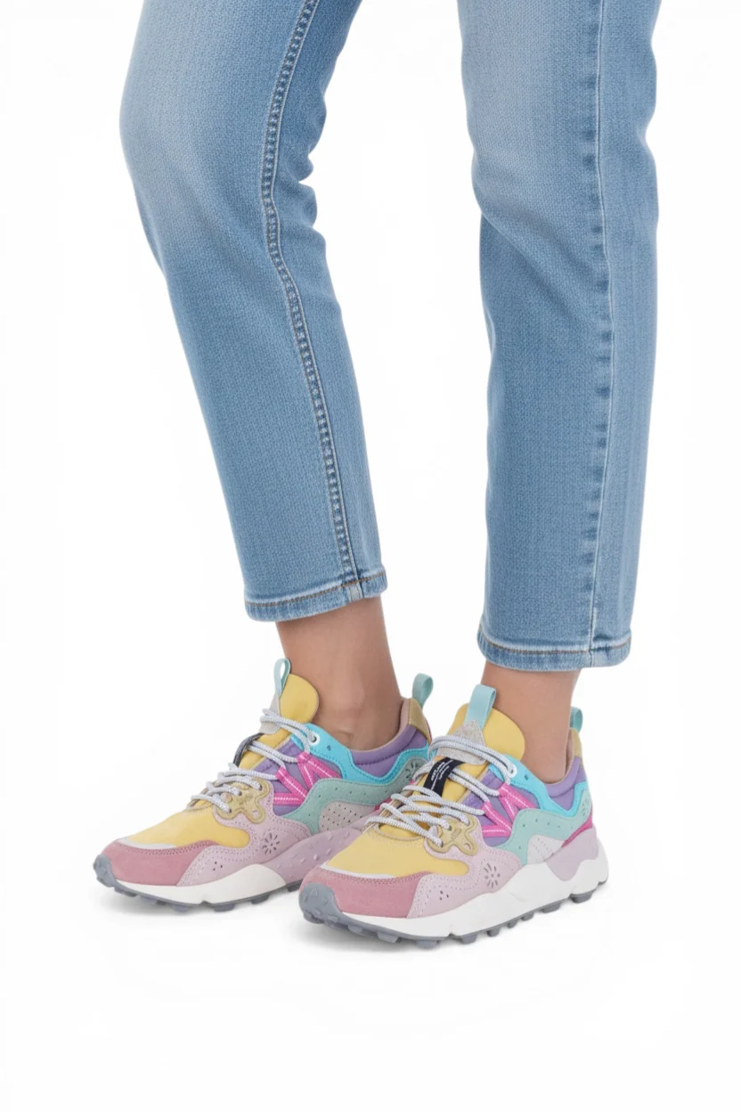 Flower Mountain - Sneakers - 470432 - Giallo/Rosa - Image 6