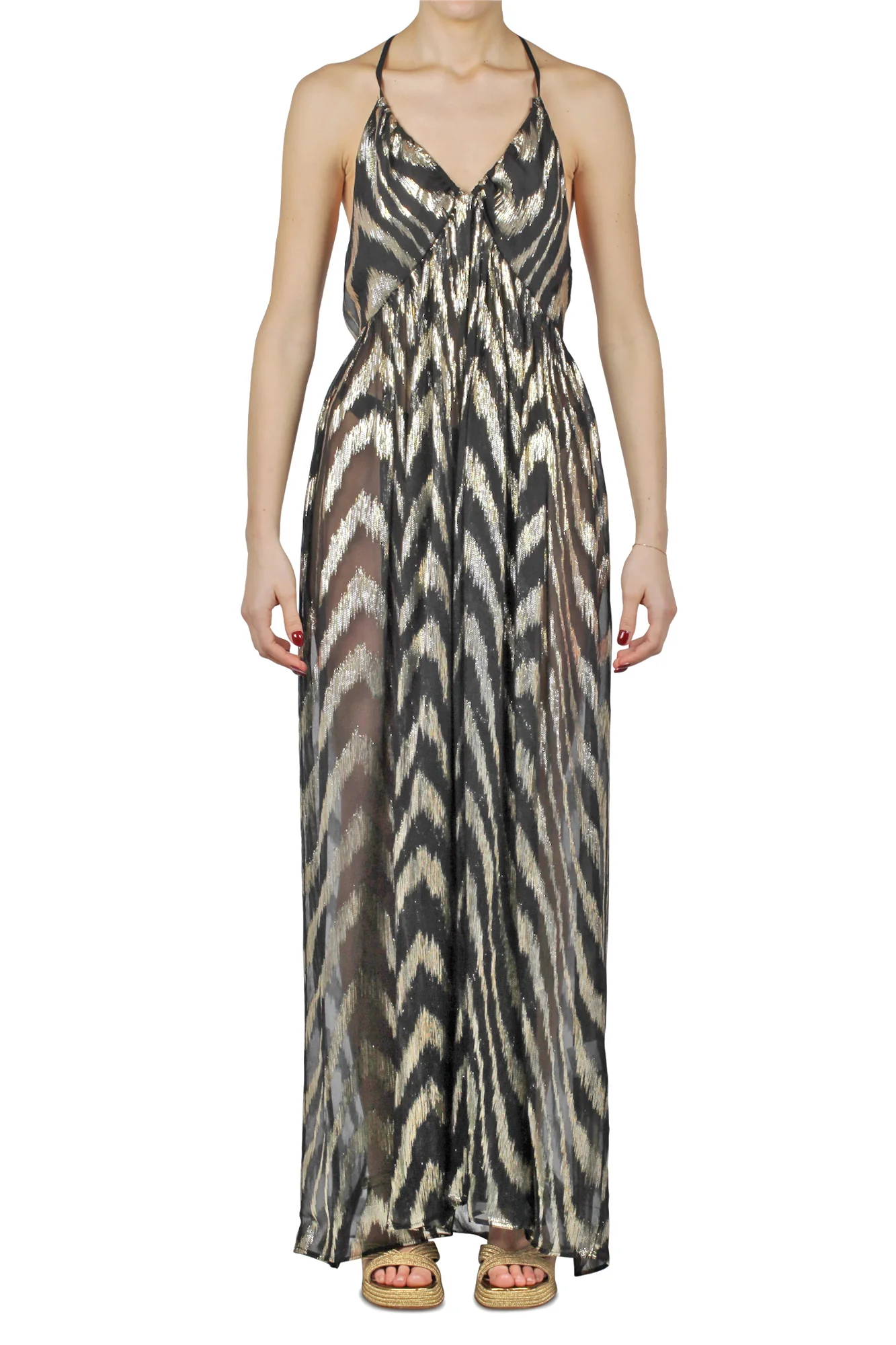 Jucca - Abito - 431066 - Nero/Oro - Image 3