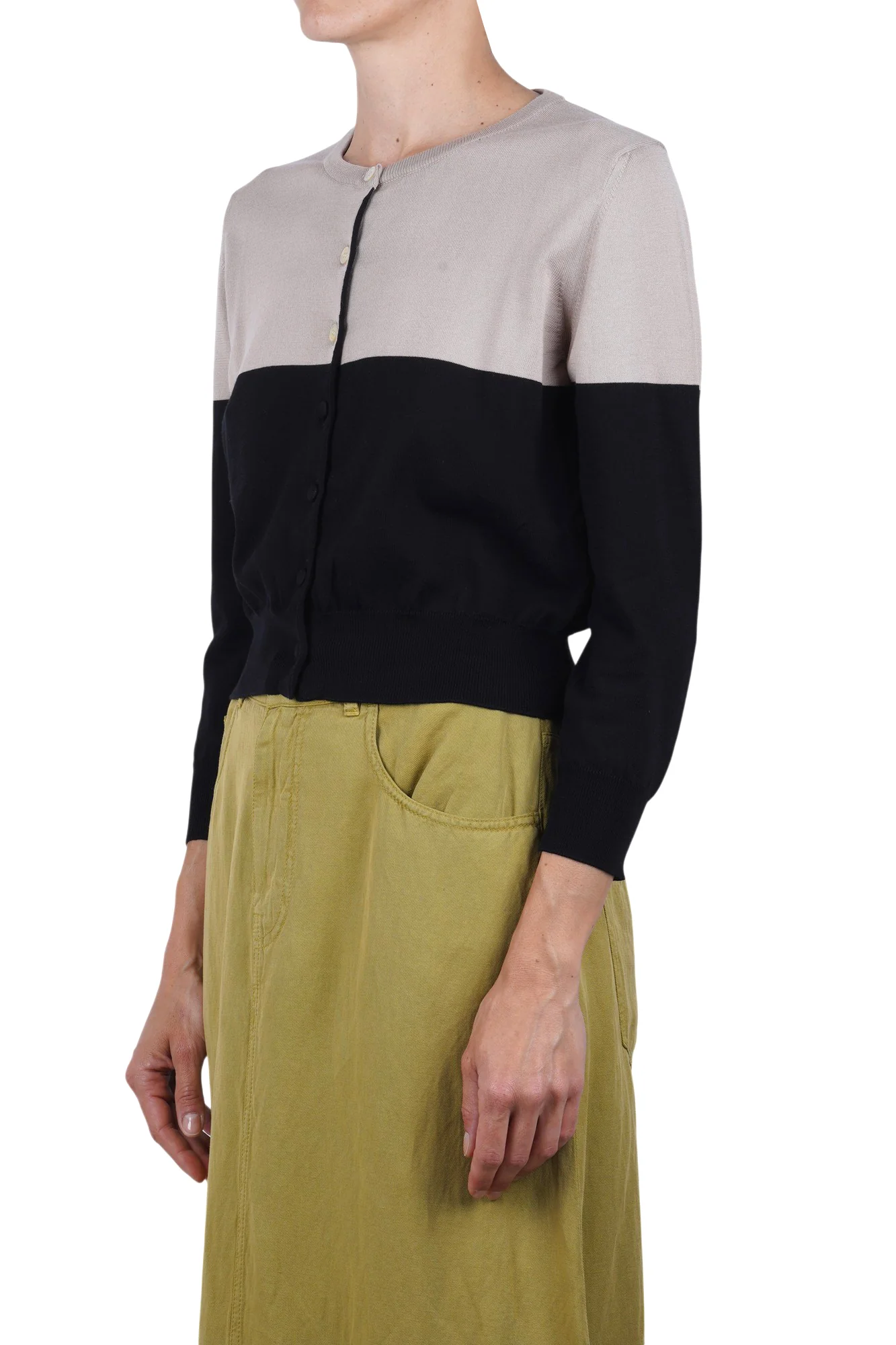 Jucca - Cardigan - 471726 - Tortora/Nero - Image 4
