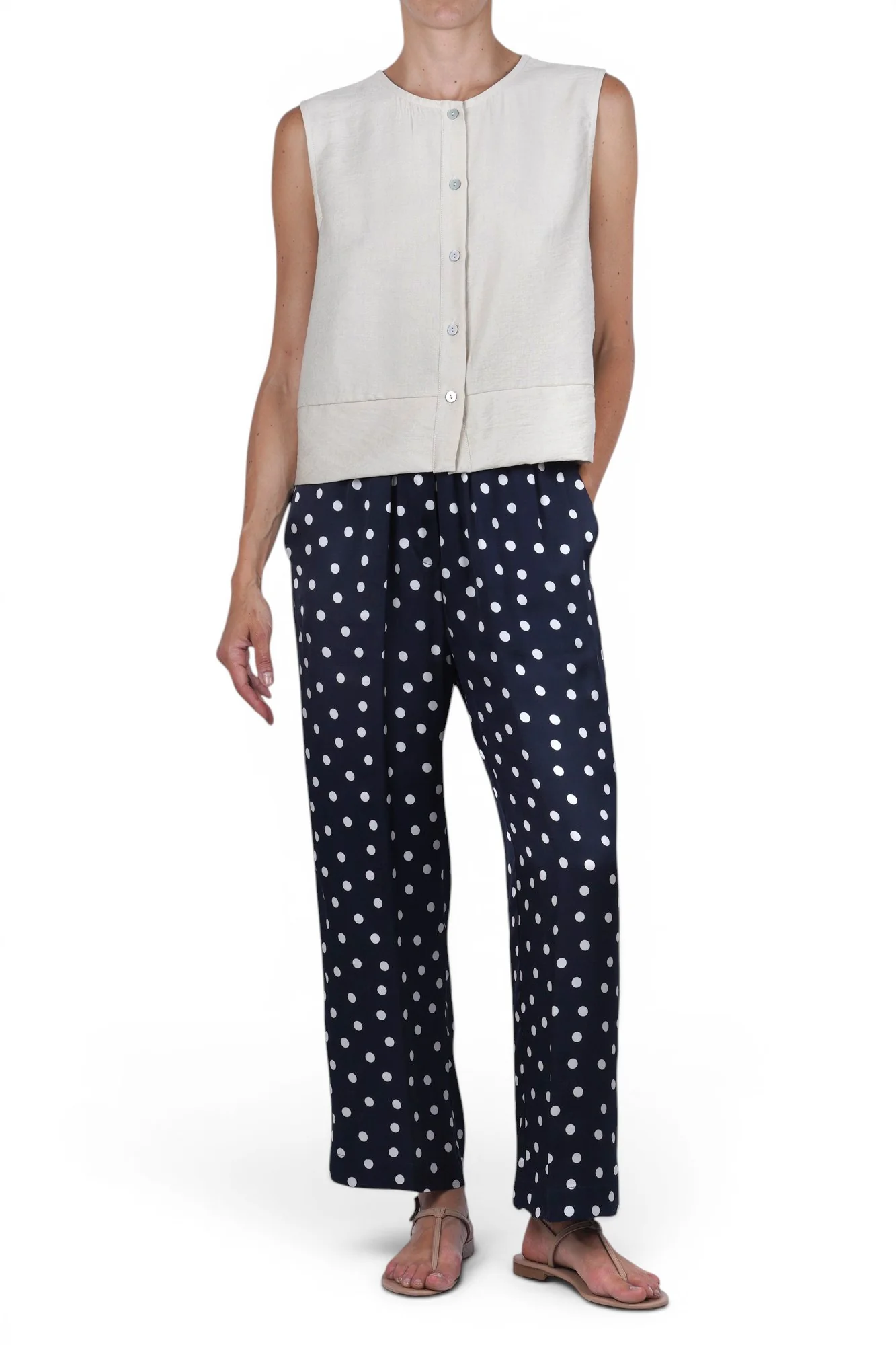 Jucca - Pantalone - 471743 - Blu/Bianco - Image 2