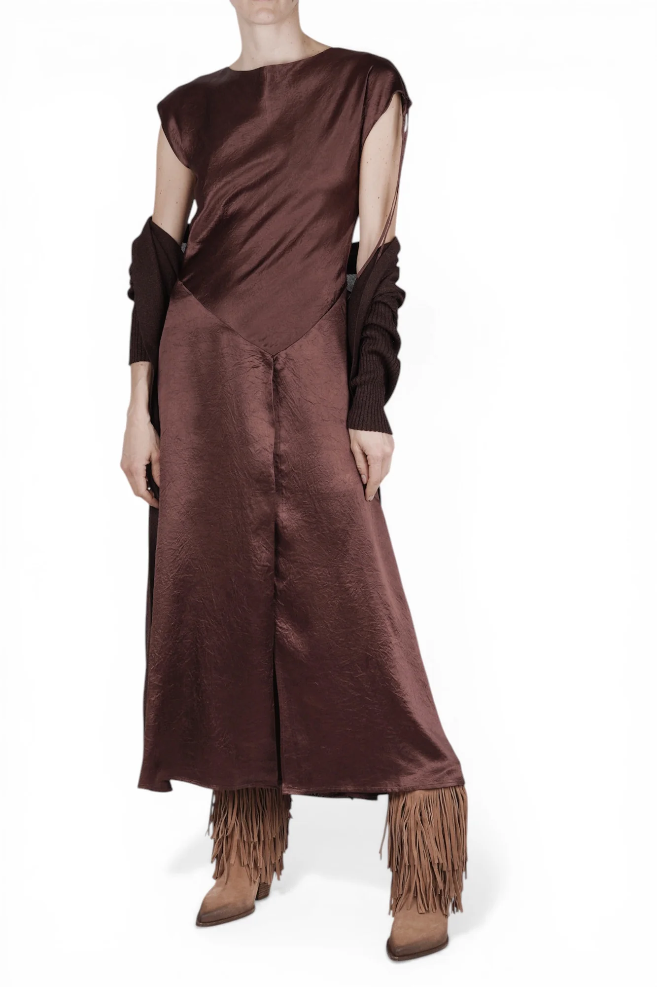 La Femme Blanche - Abito - 471366 - Moka - Image 2