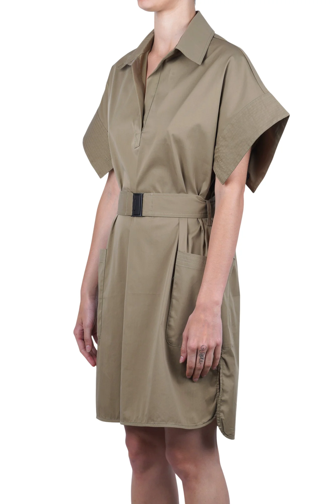 La Femme Blanche - Abito - 471582 - Militare - Image 4