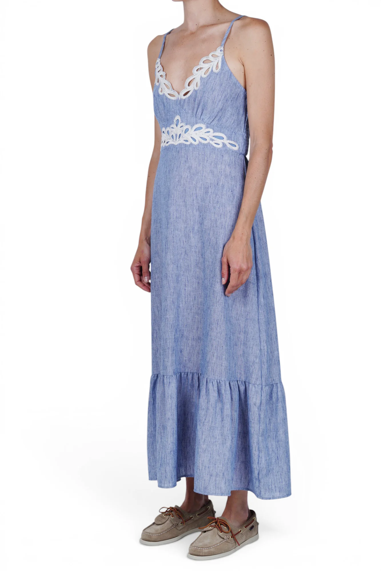 La Femme Blanche - Abito - 471634 - Celeste - Image 4