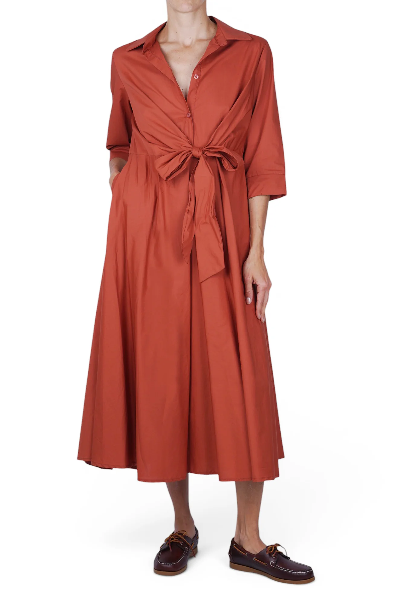 La Femme Blanche - Abito - 471635 - Mattone - Image 2