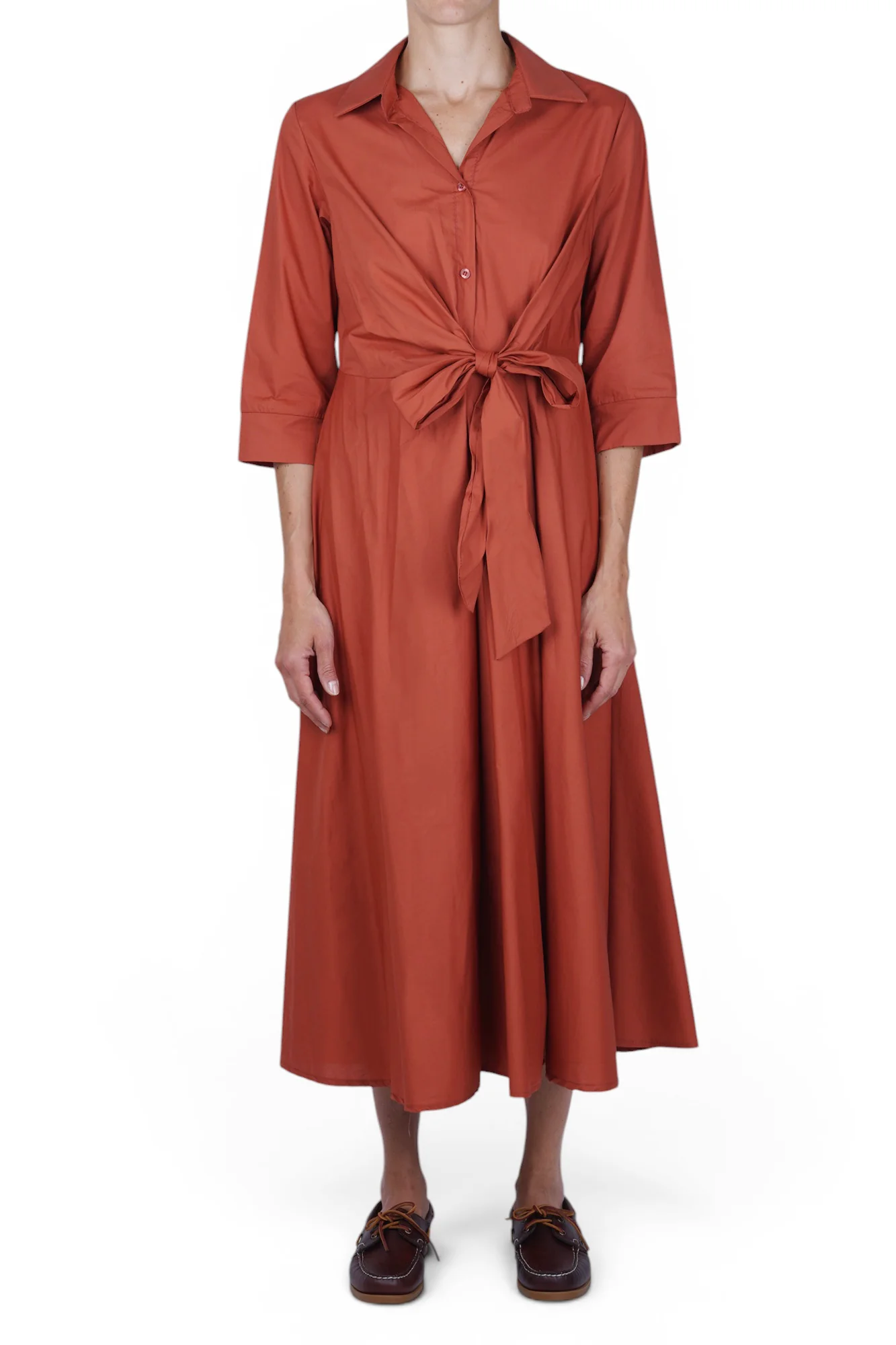 La Femme Blanche - Abito - 471635 - Mattone - Image 3