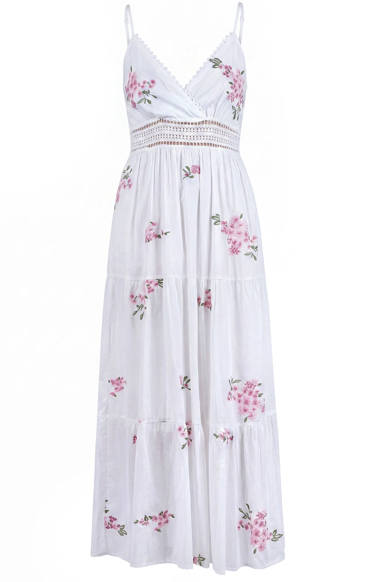La Femme Blanche - Abito - 471711 - Bianco/Rosa