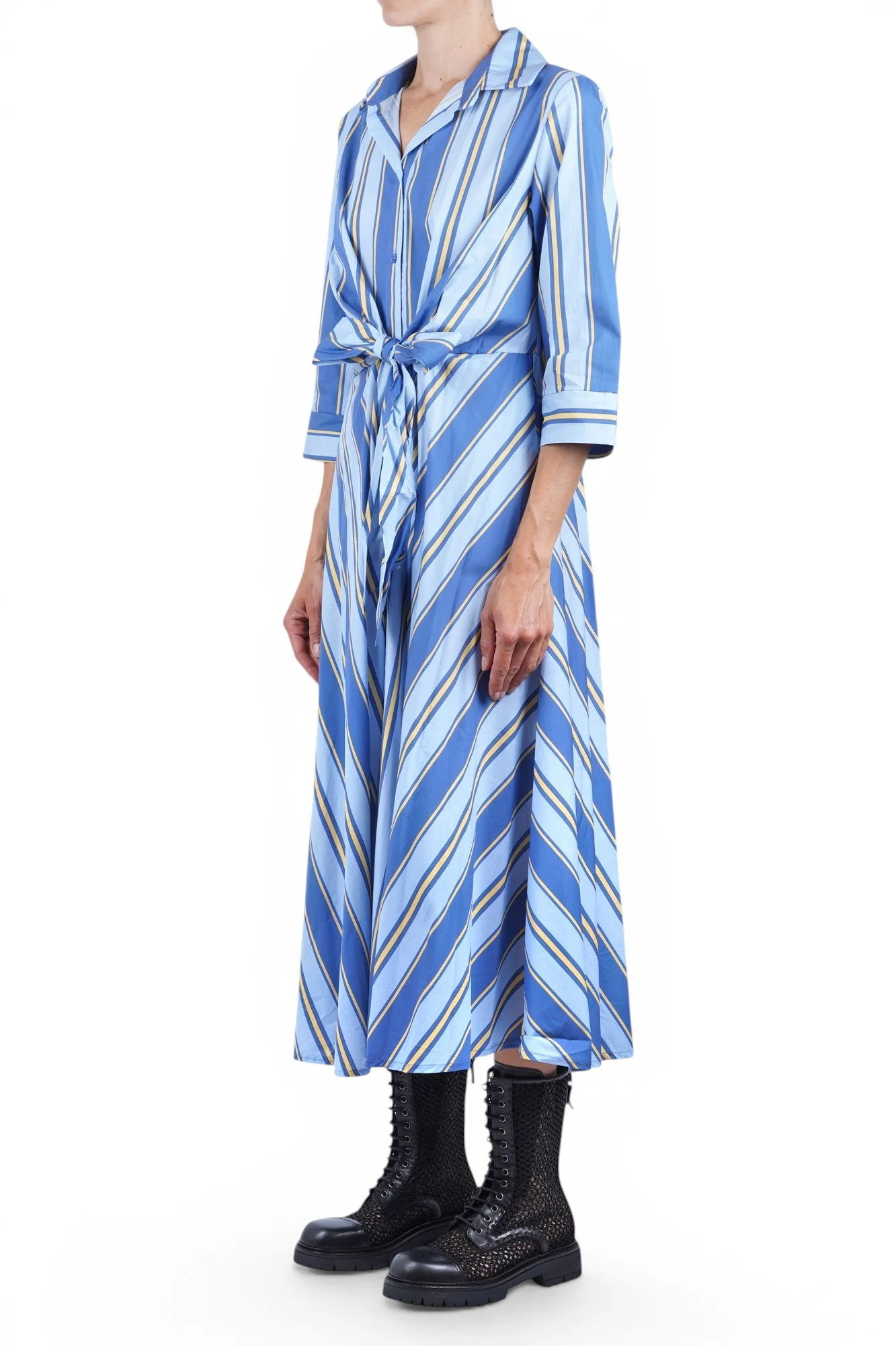La Femme Blanche - Abito - 471712 - Fantasia Azzurro - Image 4