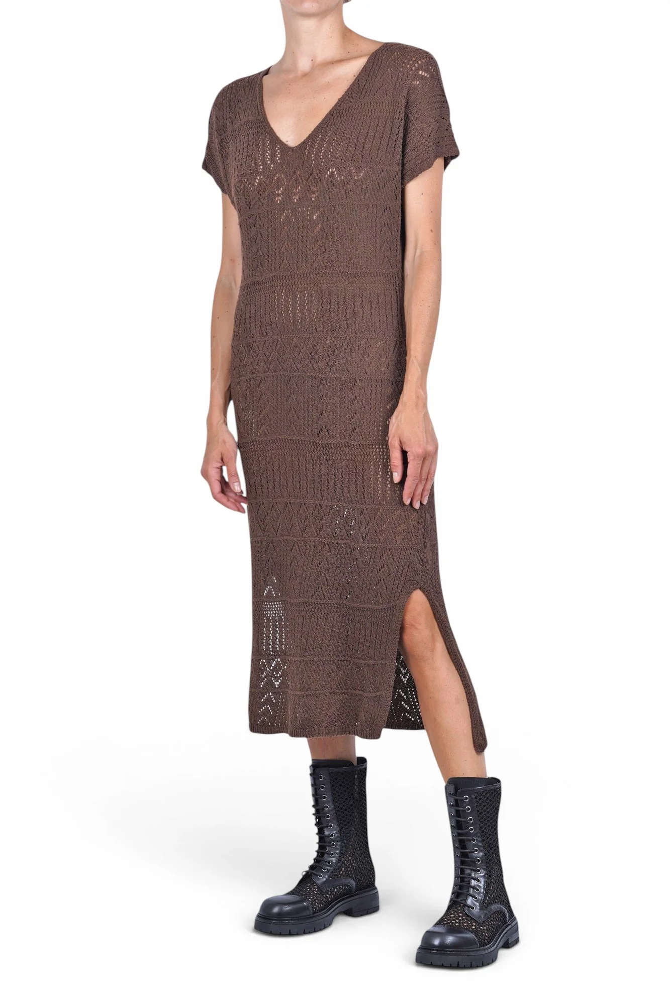 La Femme Blanche - Abito - 471759 - Marrone - Image 2
