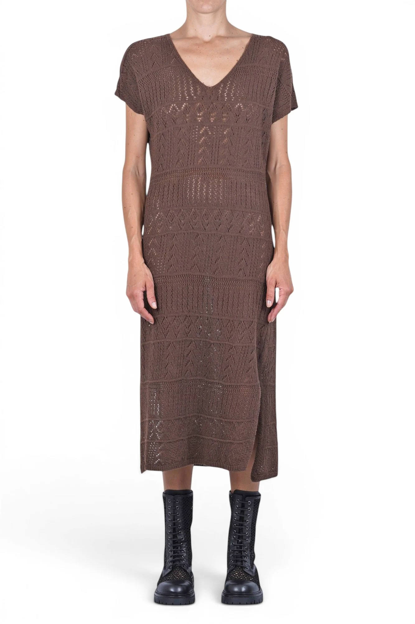 La Femme Blanche - Abito - 471759 - Marrone - Image 3