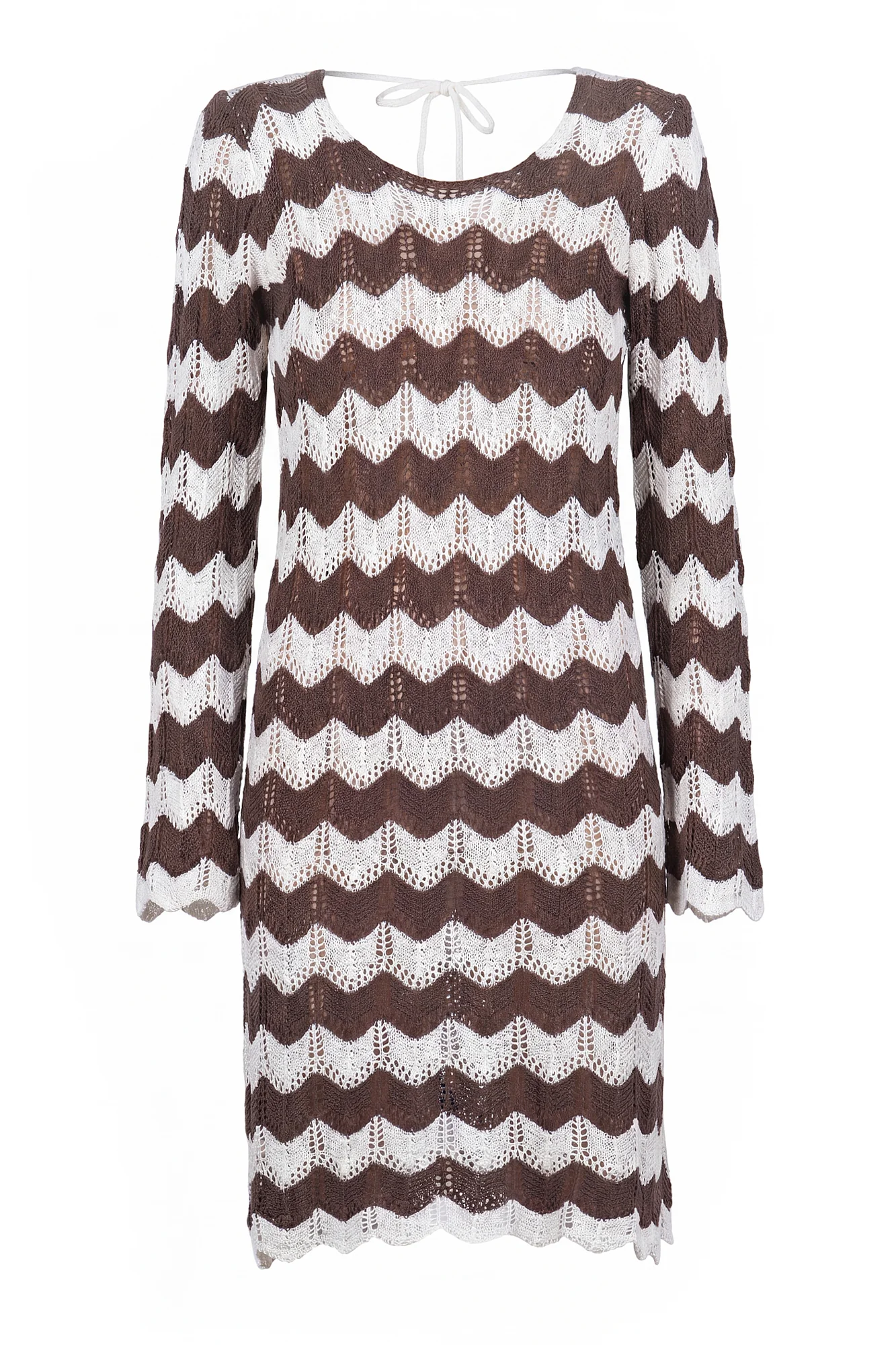 La Femme Blanche - Abito - 471760 - Panna/Marrone