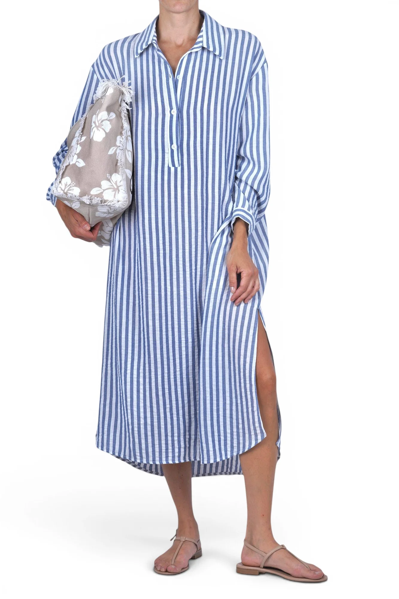 La Femme Blanche - Abito - 471781 - Bianco/Azzurro - Image 2