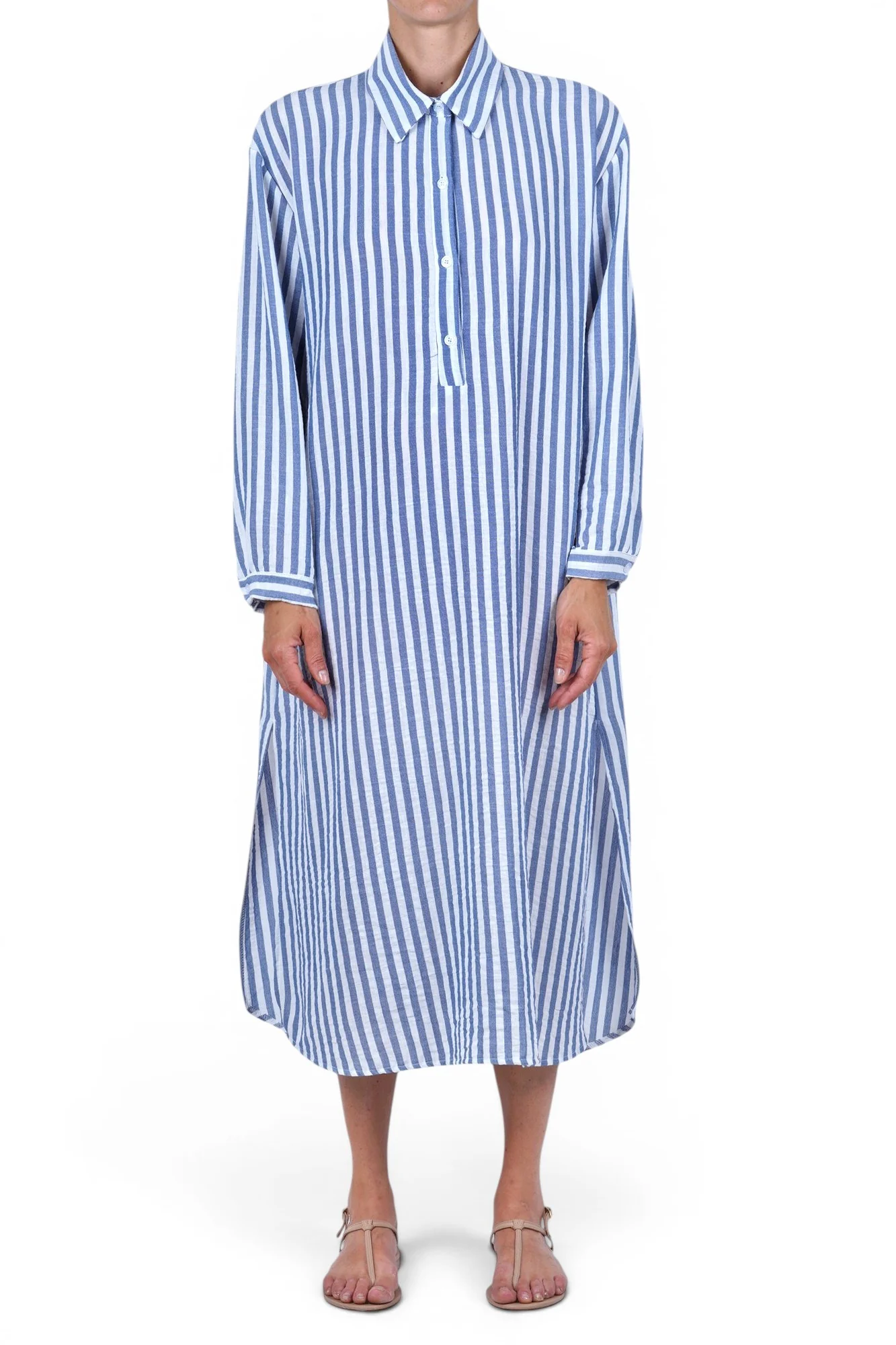 La Femme Blanche - Abito - 471781 - Bianco/Azzurro - Image 3