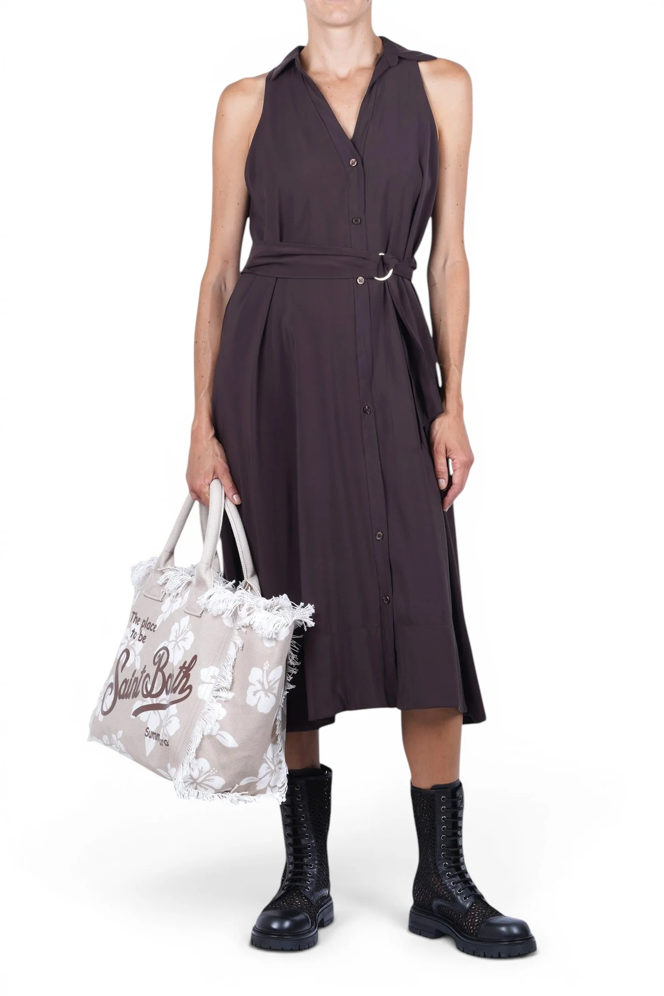 La Femme Blanche - Abito - 471788 - Moka - Image 2