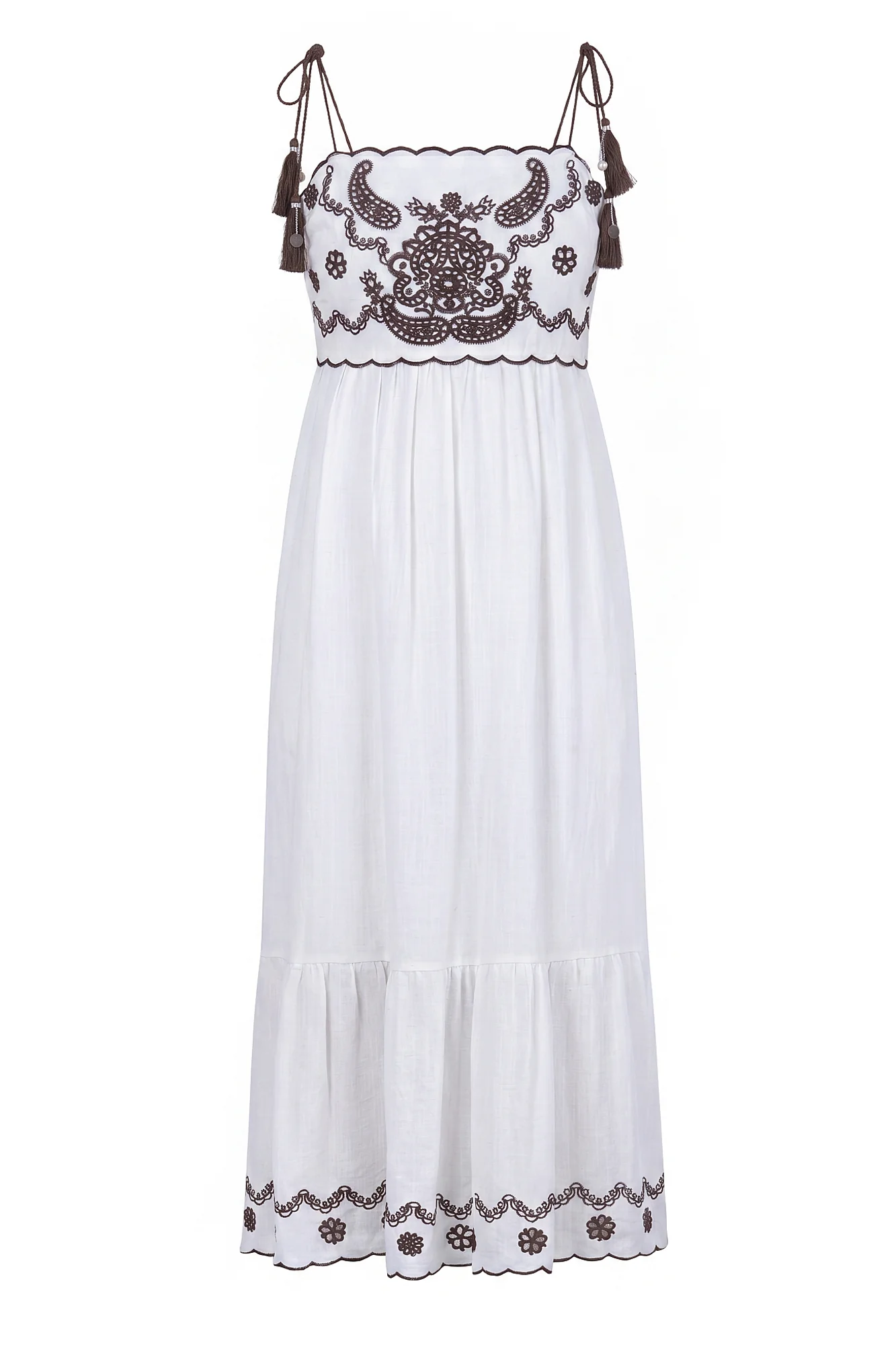 La Femme Blanche - Abito - 471789 - Moka/Bianco