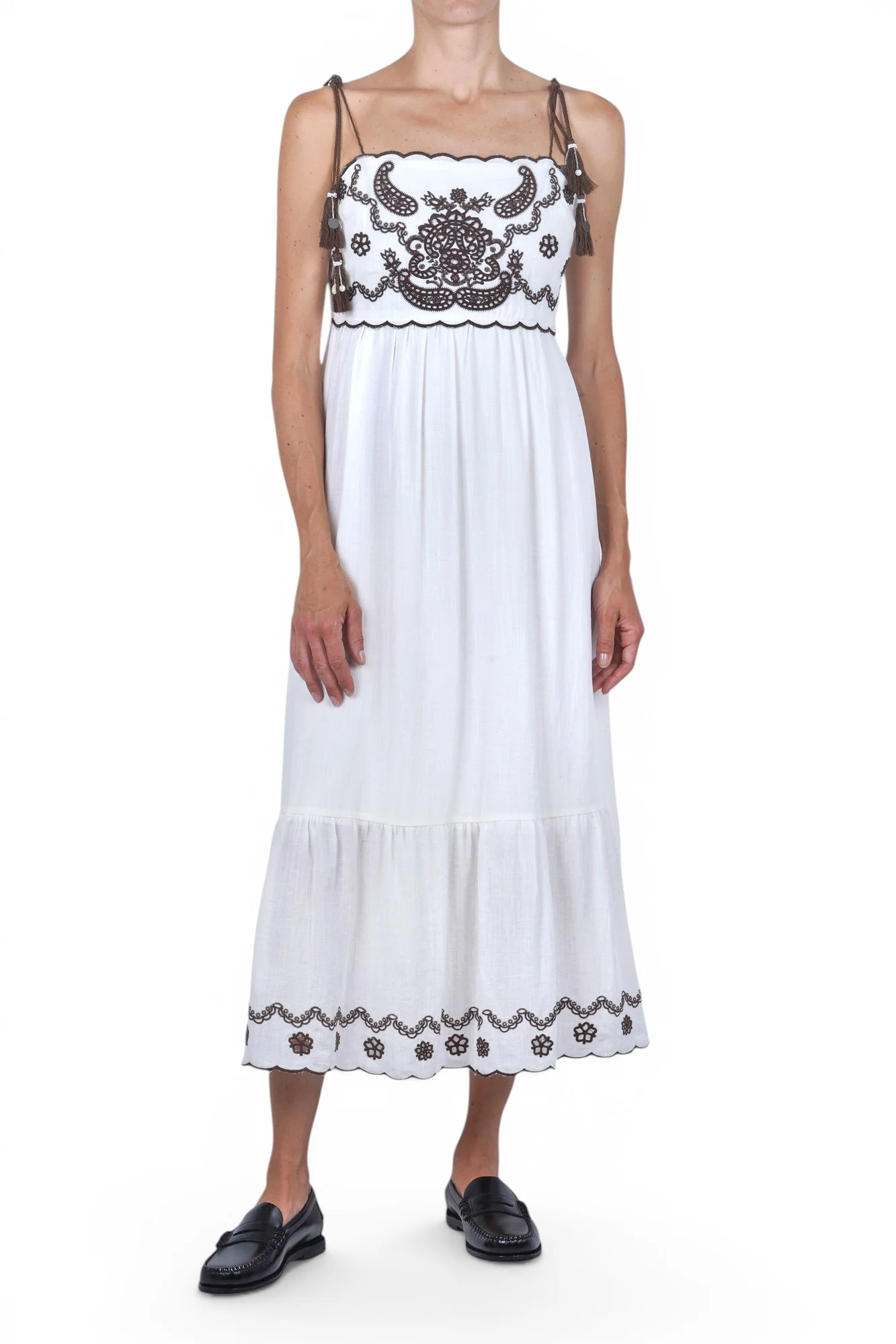 La Femme Blanche - Abito - 471789 - Moka/Bianco - Image 2