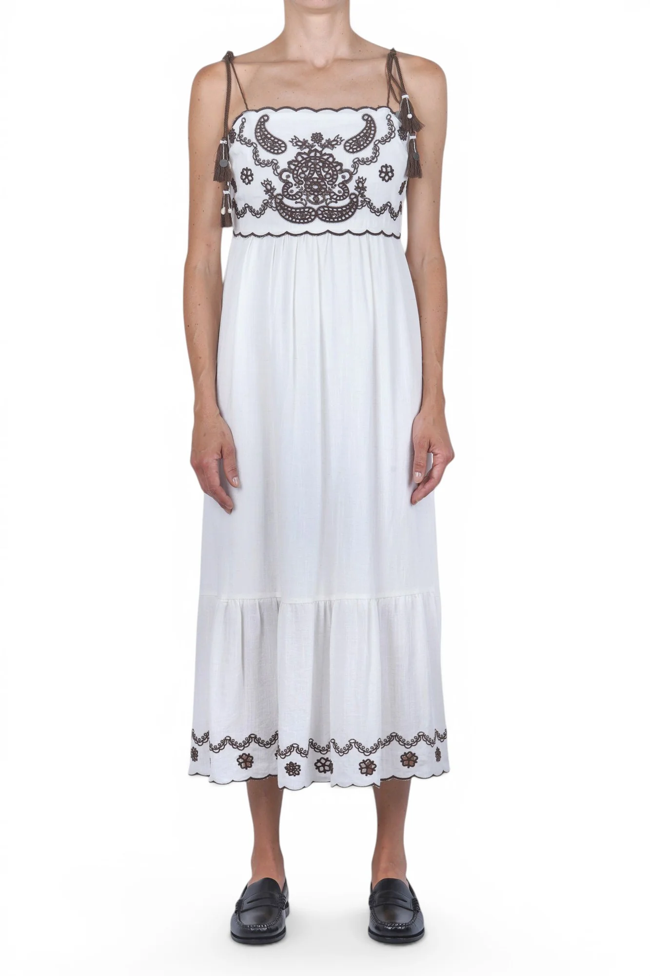 La Femme Blanche - Abito - 471789 - Moka/Bianco - Image 3