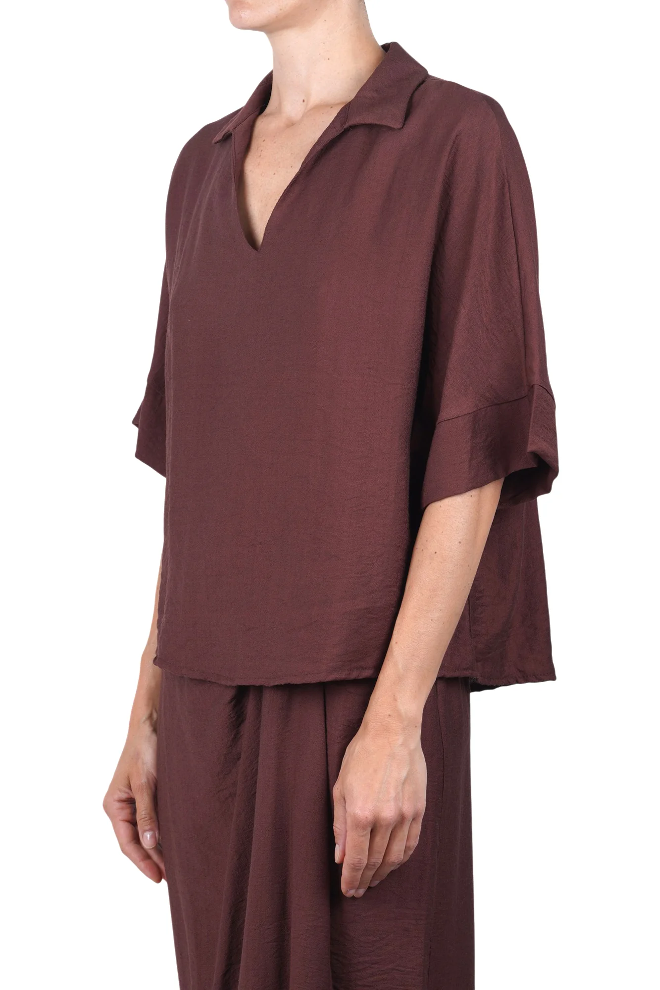 La Femme Blanche - Blusa - 471674 - Tabacco - Image 4