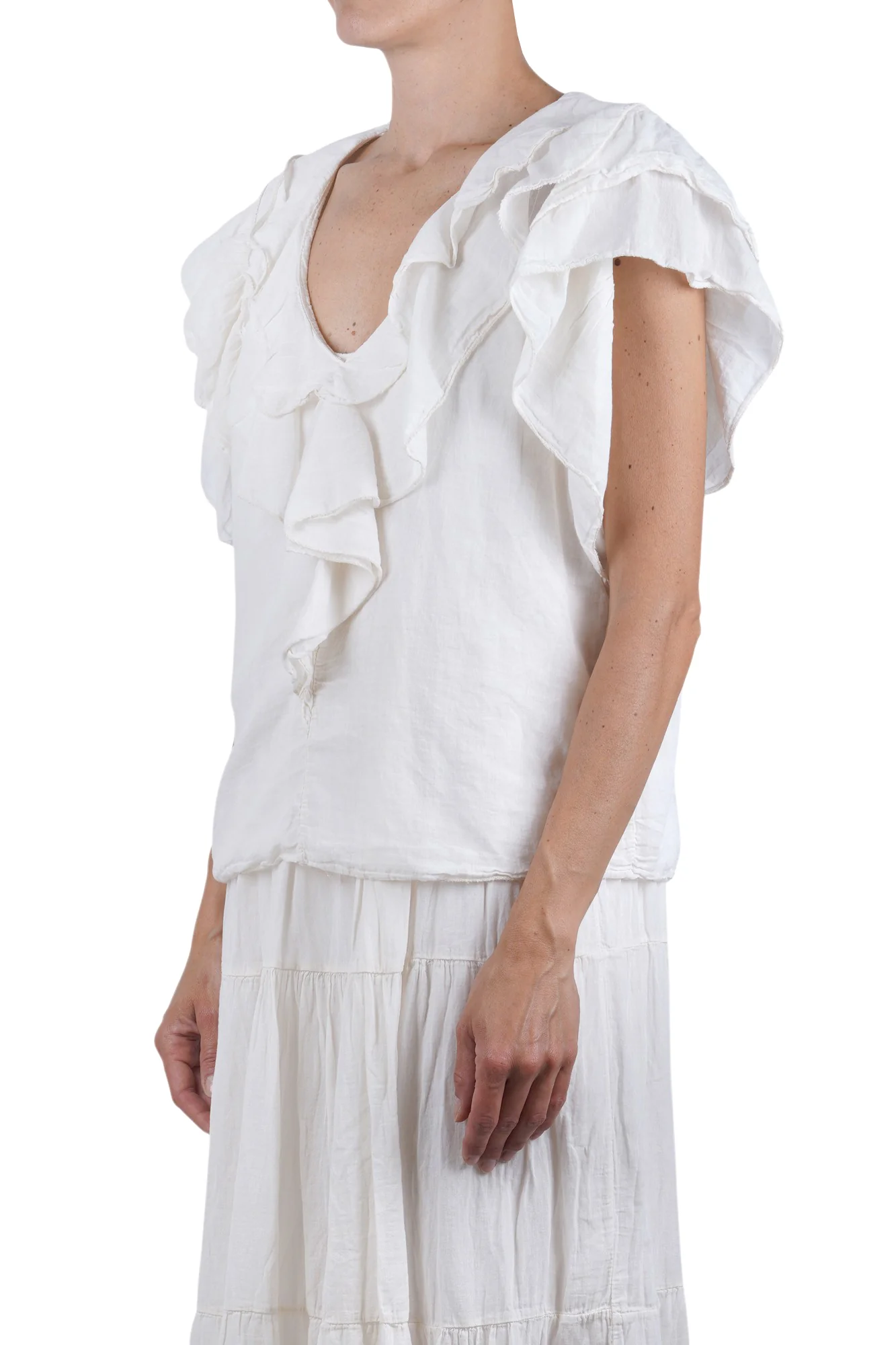 La Femme Blanche - Blusa - 471704 - Gesso - Image 4