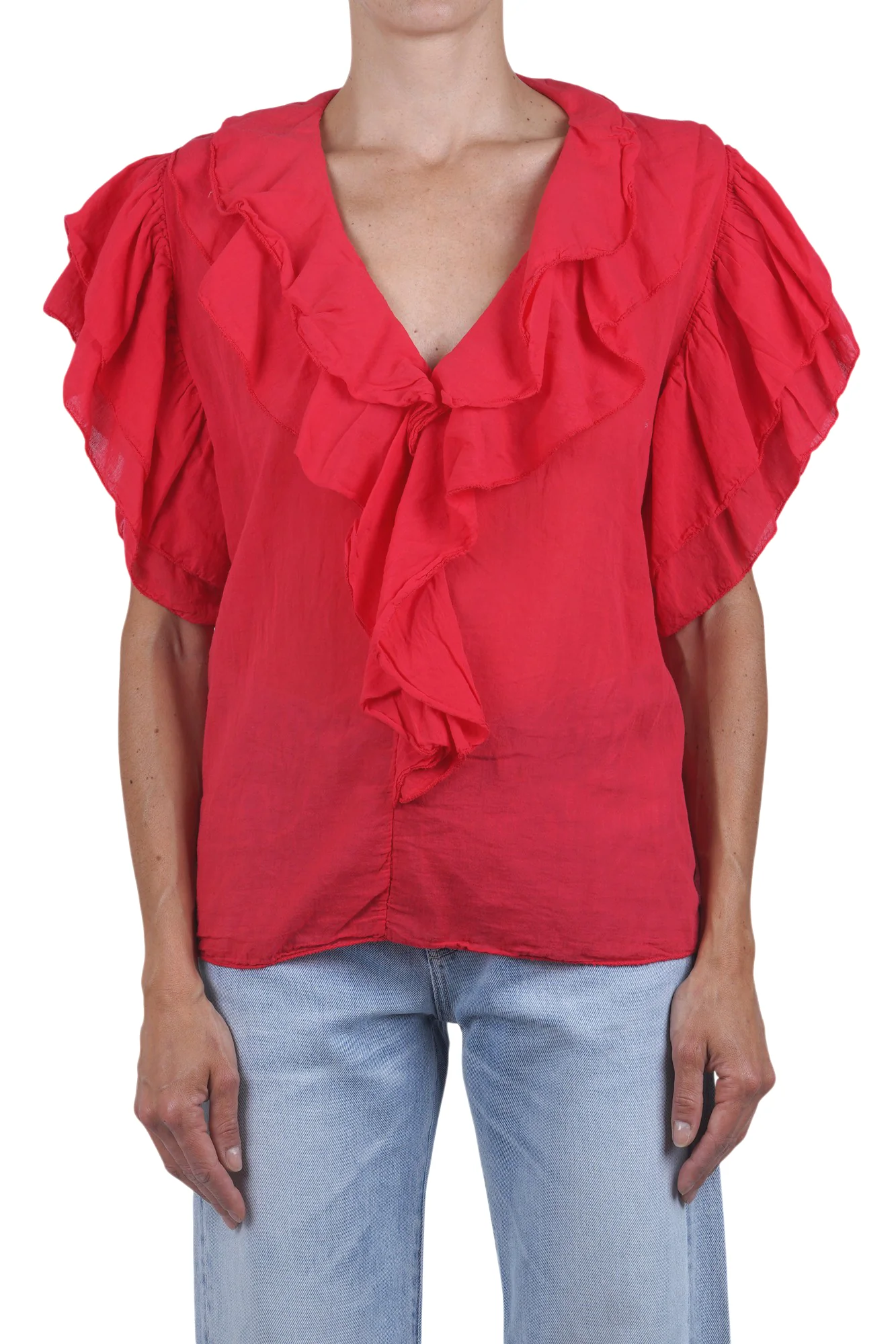 La Femme Blanche - Blusa - 471704 - Rosso - Image 3