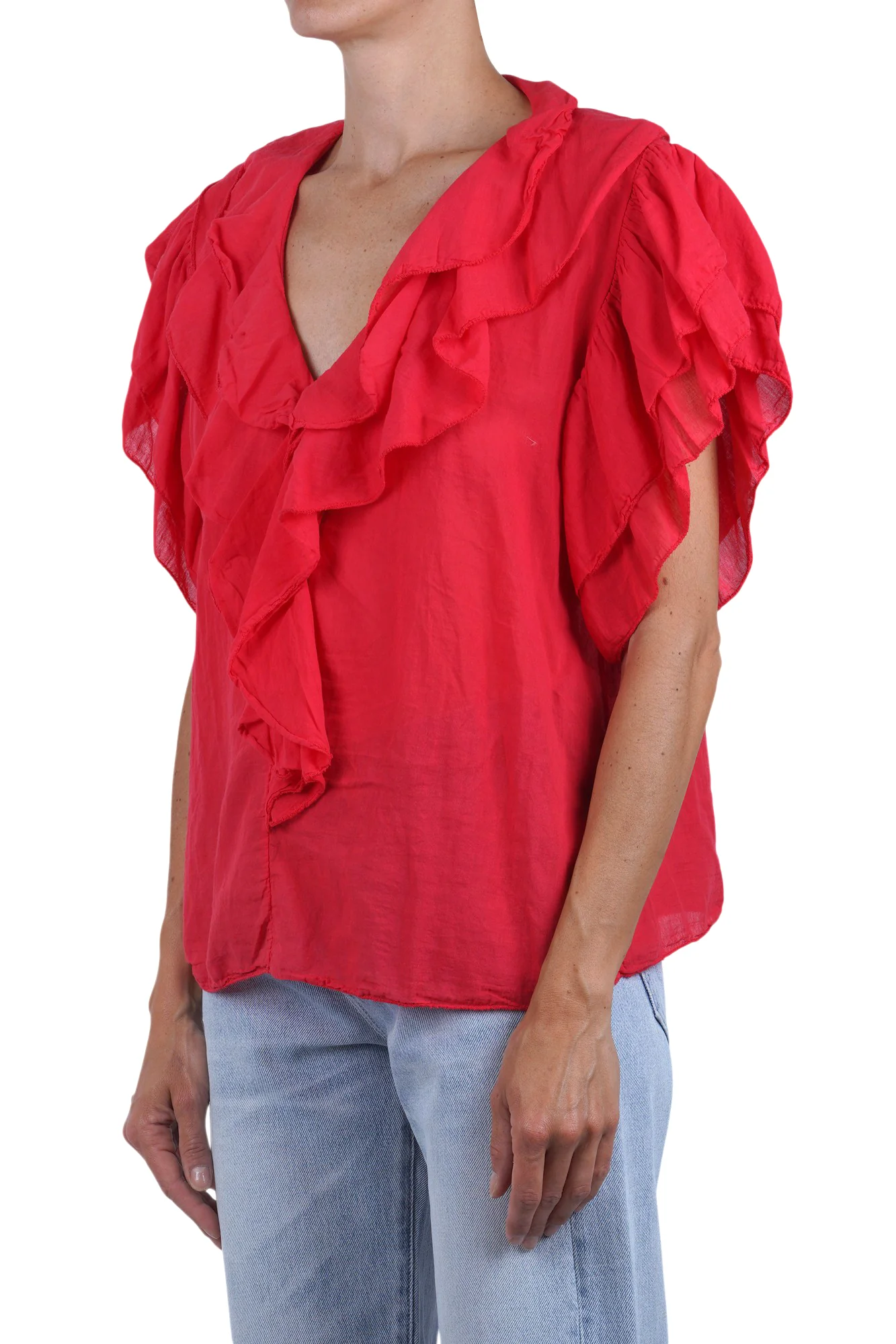 La Femme Blanche - Blusa - 471704 - Rosso - Image 5