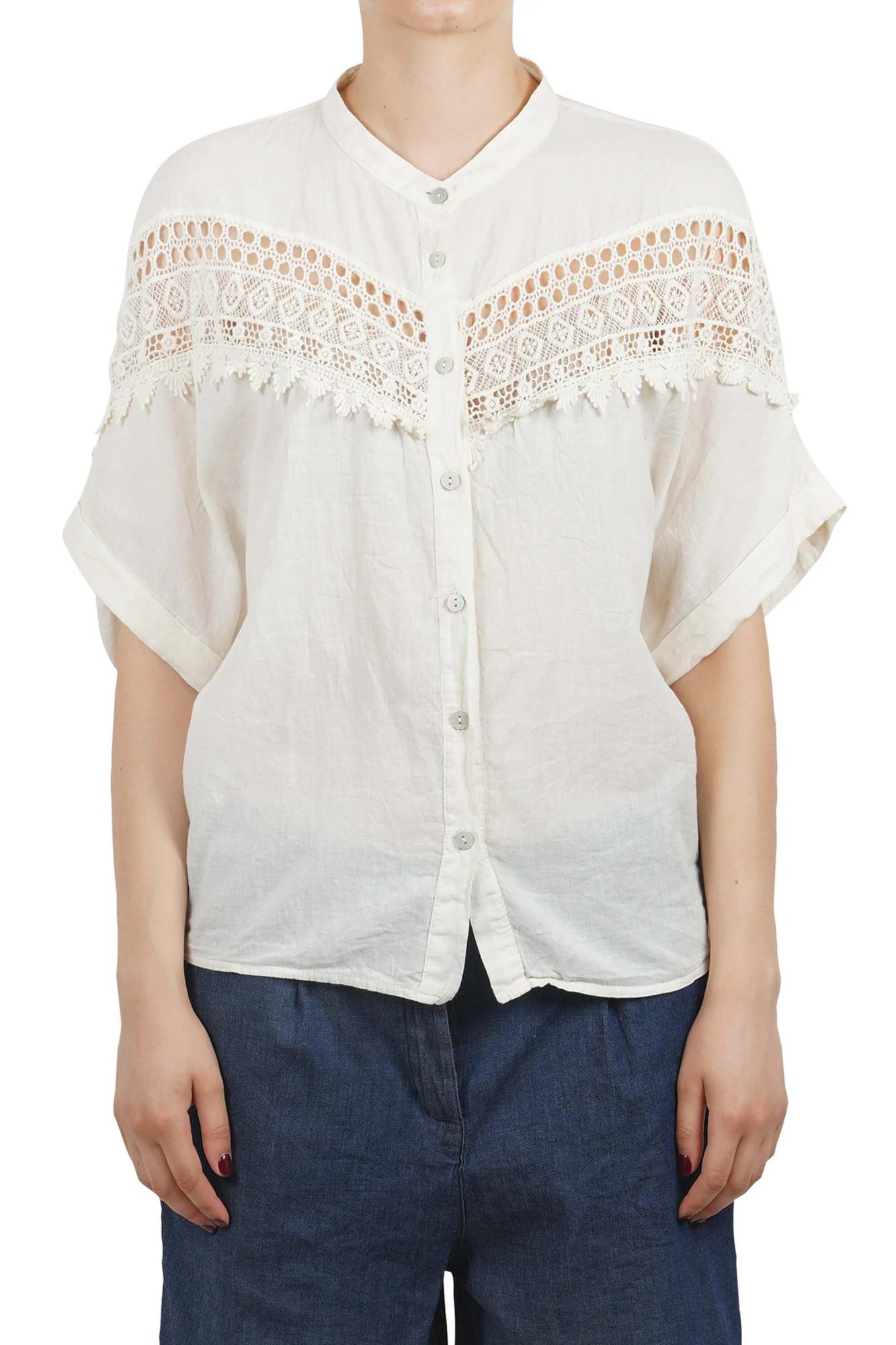 La Femme Blanche - Camicia - 451850 - Burro - Image 3
