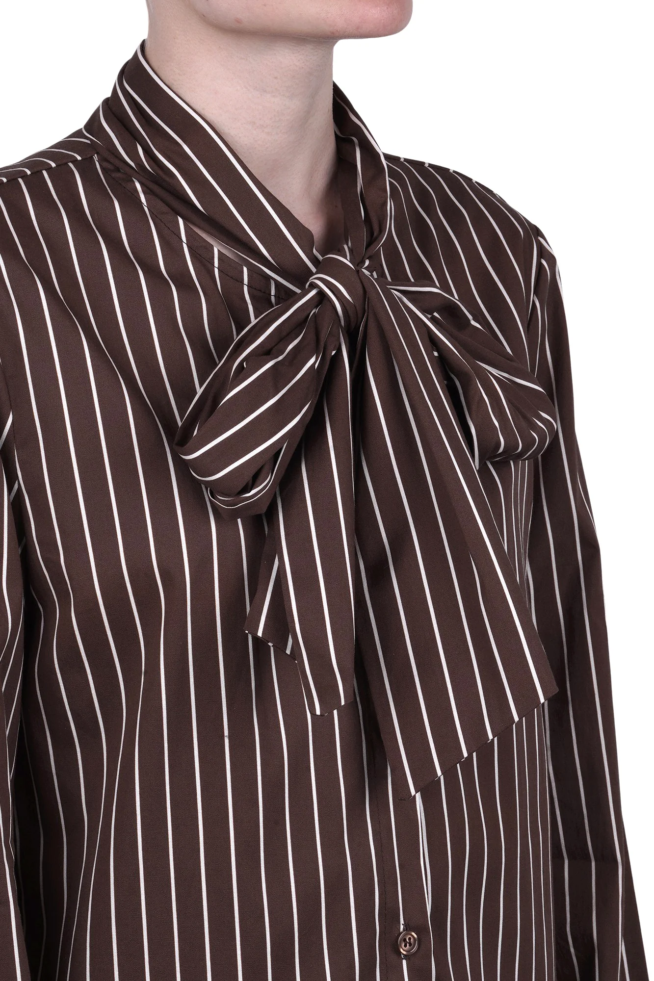 La Femme Blanche - Camicia - 471200 - Moka/Bianco - Image 6