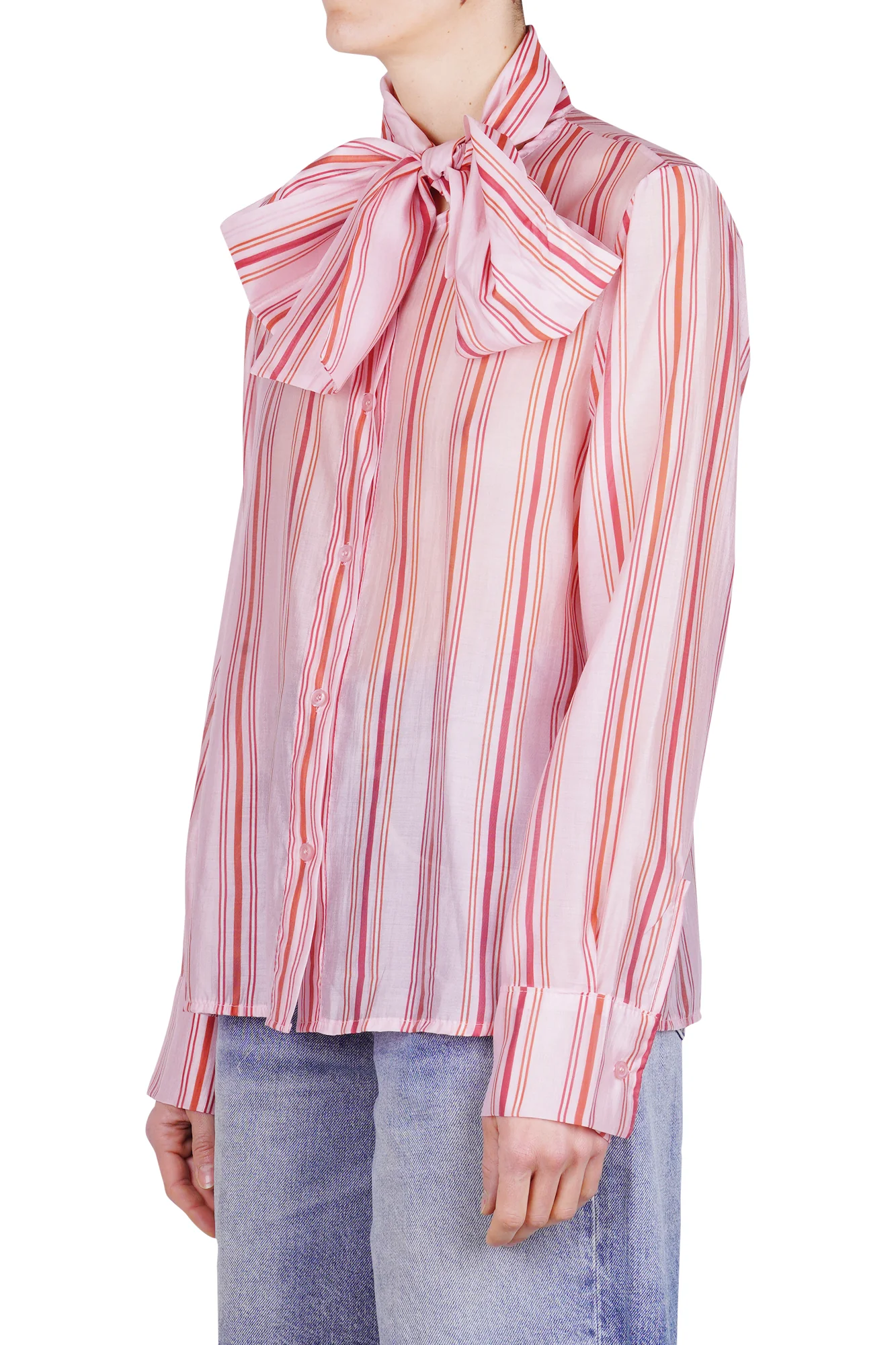 La Femme Blanche - Camicia - 471205 - Fantasia Rosa - Image 4