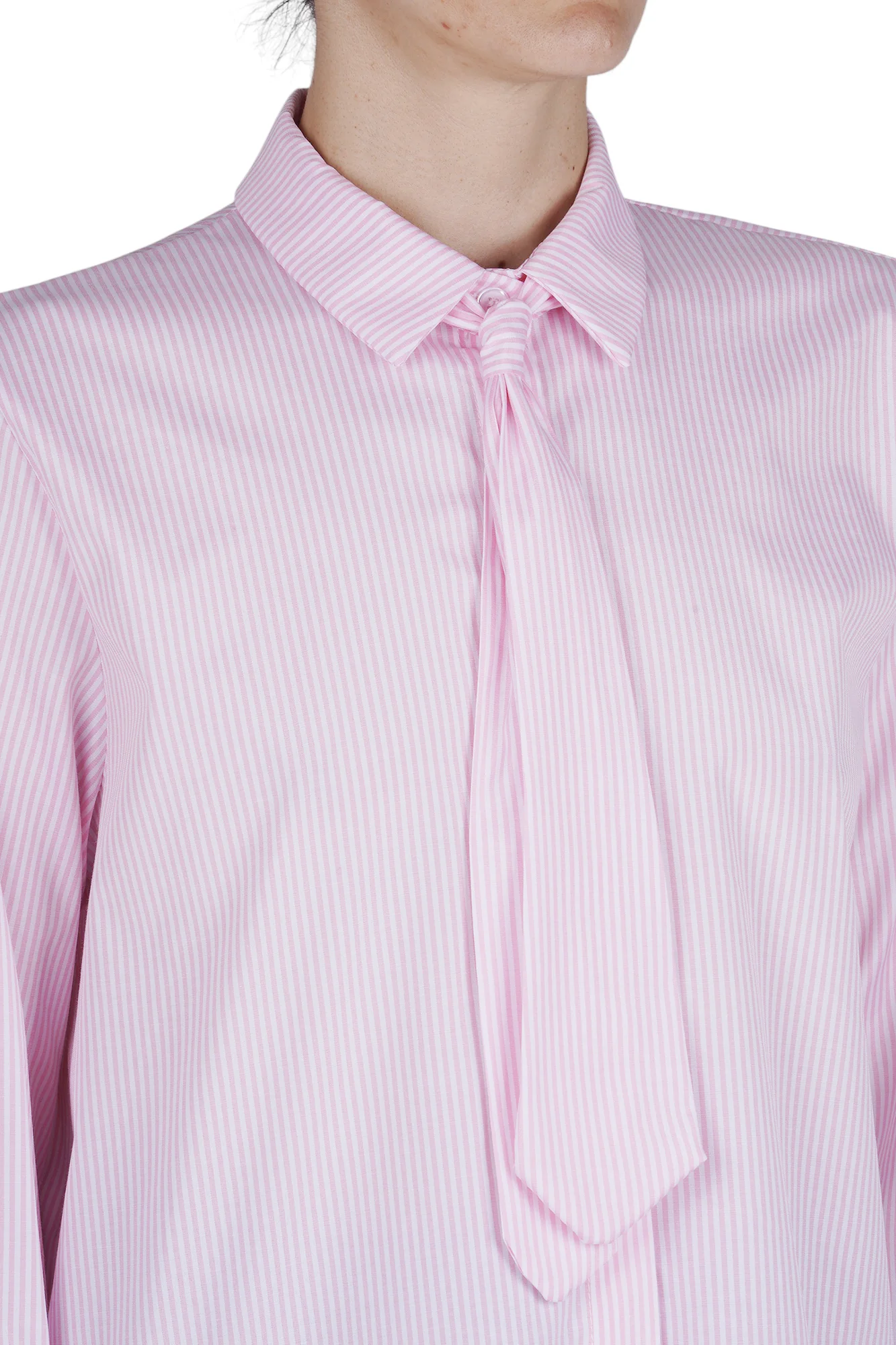La Femme Blanche - Camicia - 471210 - Bianco/Rosa - Image 6