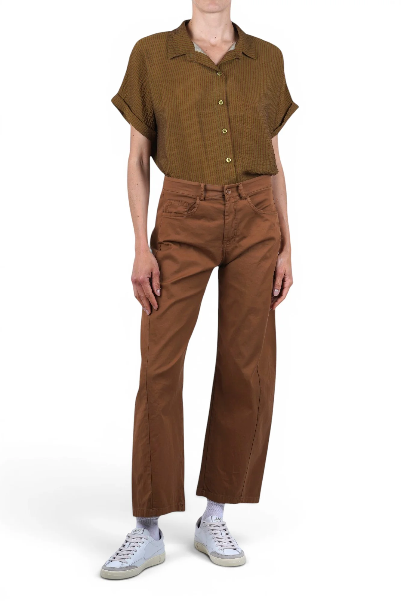 La Femme Blanche - Camicia - 471602 - Verde/Rosso - Image 2