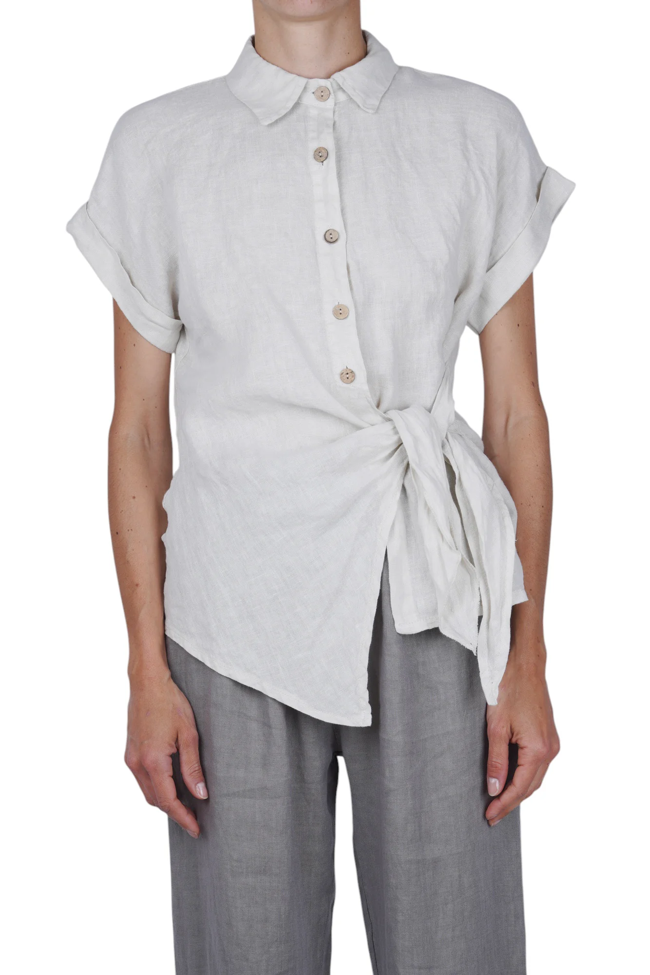 La Femme Blanche - Camicia - 471644 - Sabbia - Image 3