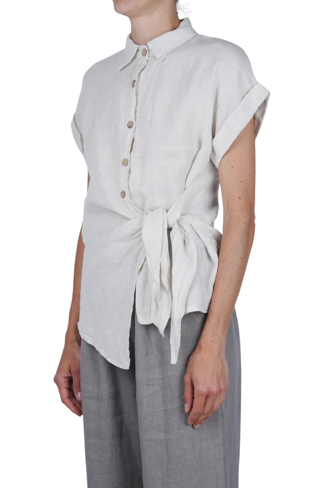 La Femme Blanche - Camicia - 471644 - Sabbia - Image 4