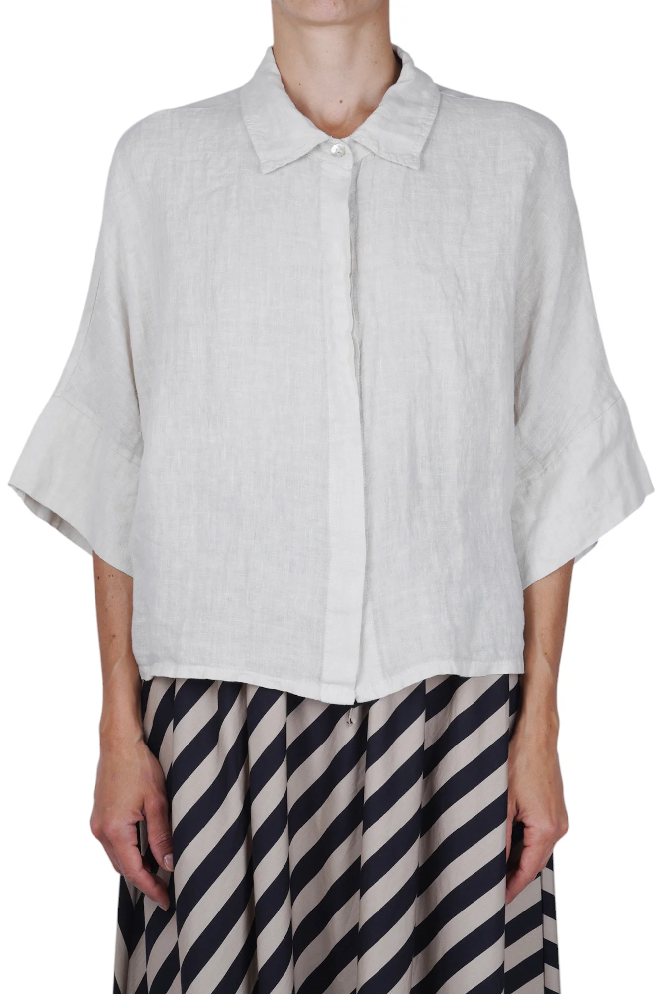 La Femme Blanche - Camicia - 471659 - Sabbia - Image 3