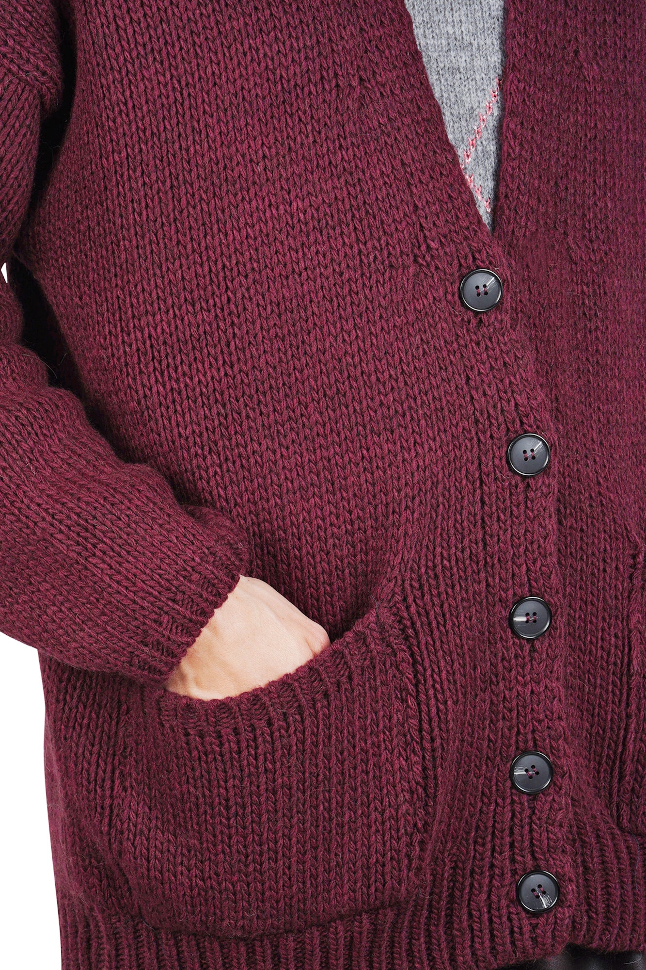 La Femme Blanche - Cardigan - 461455 - Prugna - Image 6