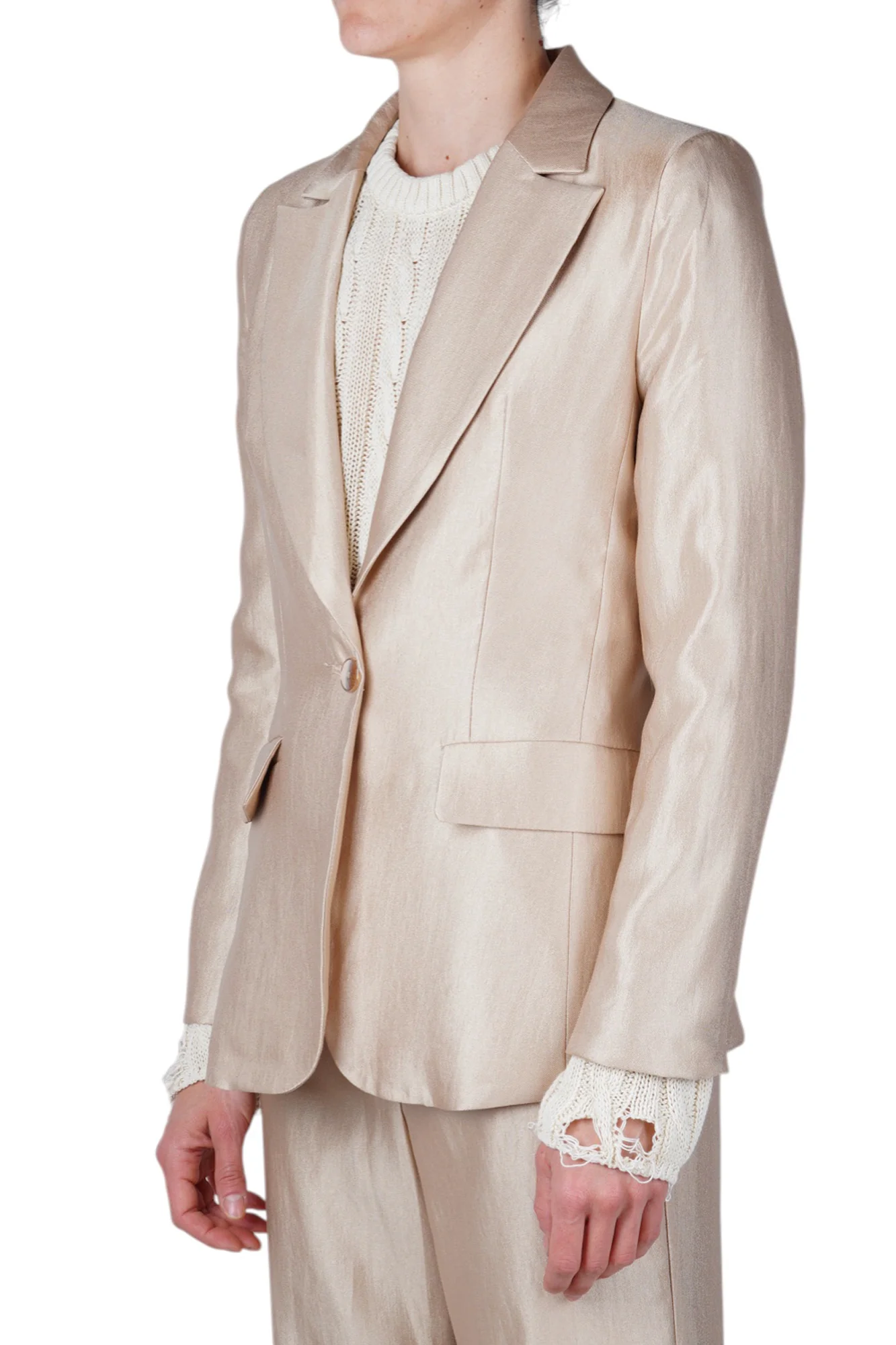 La Femme Blanche - Giacca - 471360 - Oro - Image 4