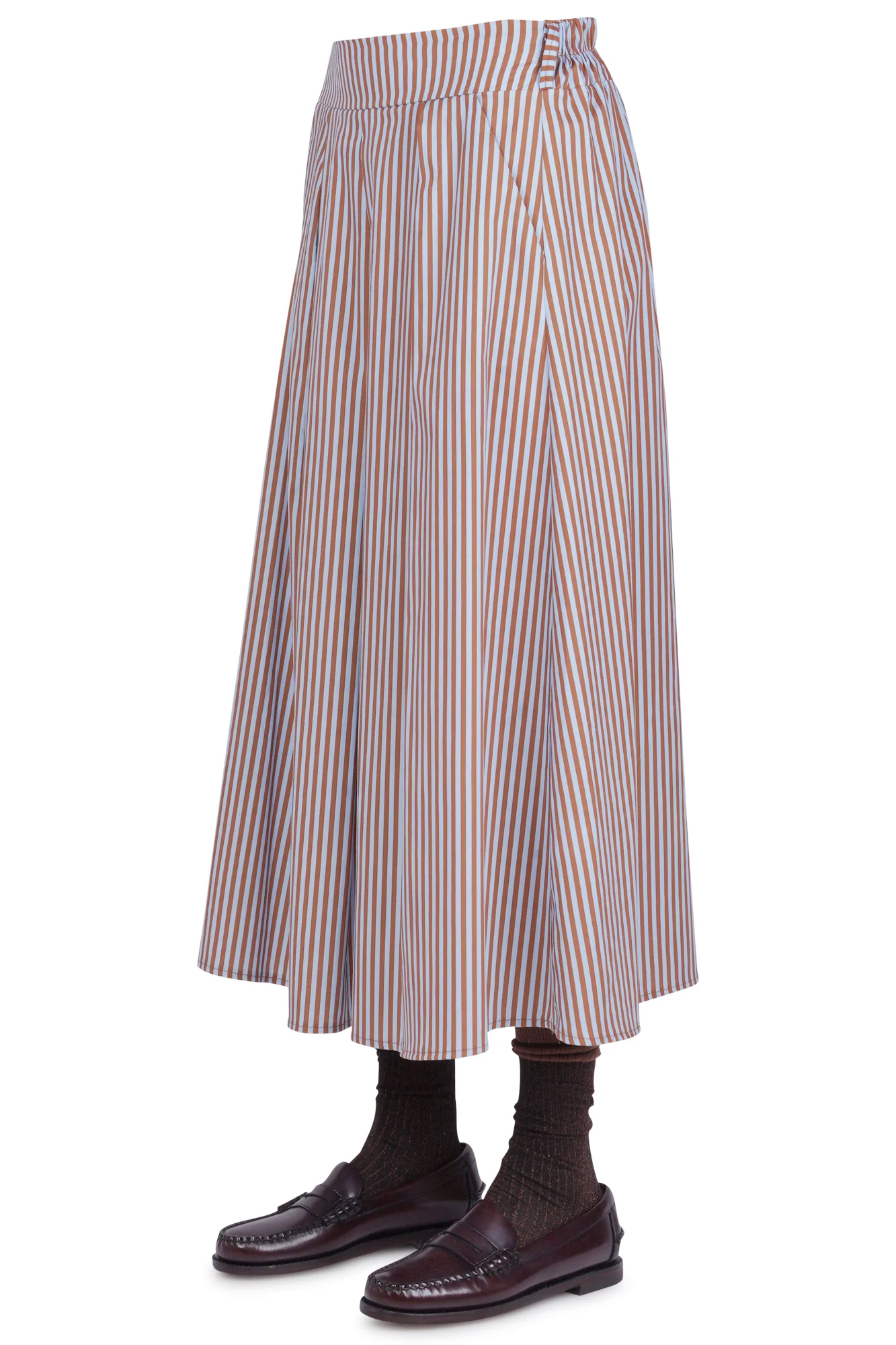 La Femme Blanche - Gonna - 471209 - Celeste/Marrone - Image 4