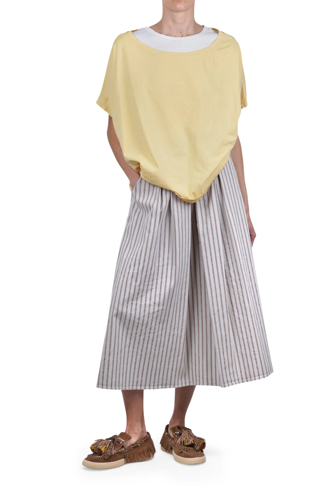 La Femme Blanche - Gonna - 471481 - Panna/Marrone - Image 2