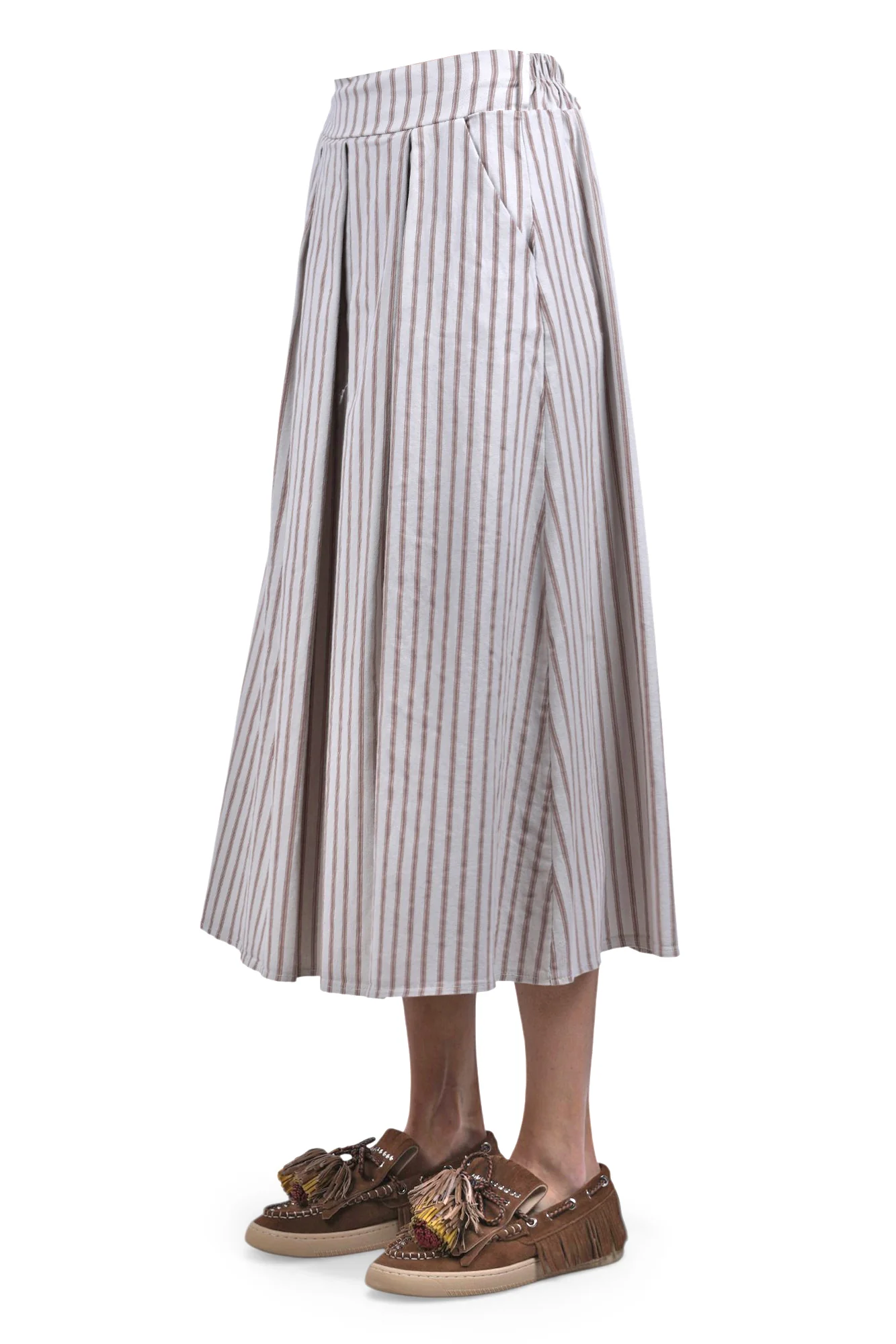 La Femme Blanche - Gonna - 471481 - Panna/Marrone - Image 4