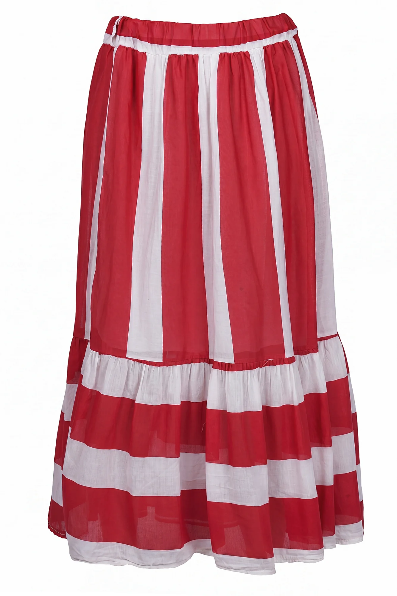 La Femme Blanche - Gonna - 471640 - Bianco/Rosso