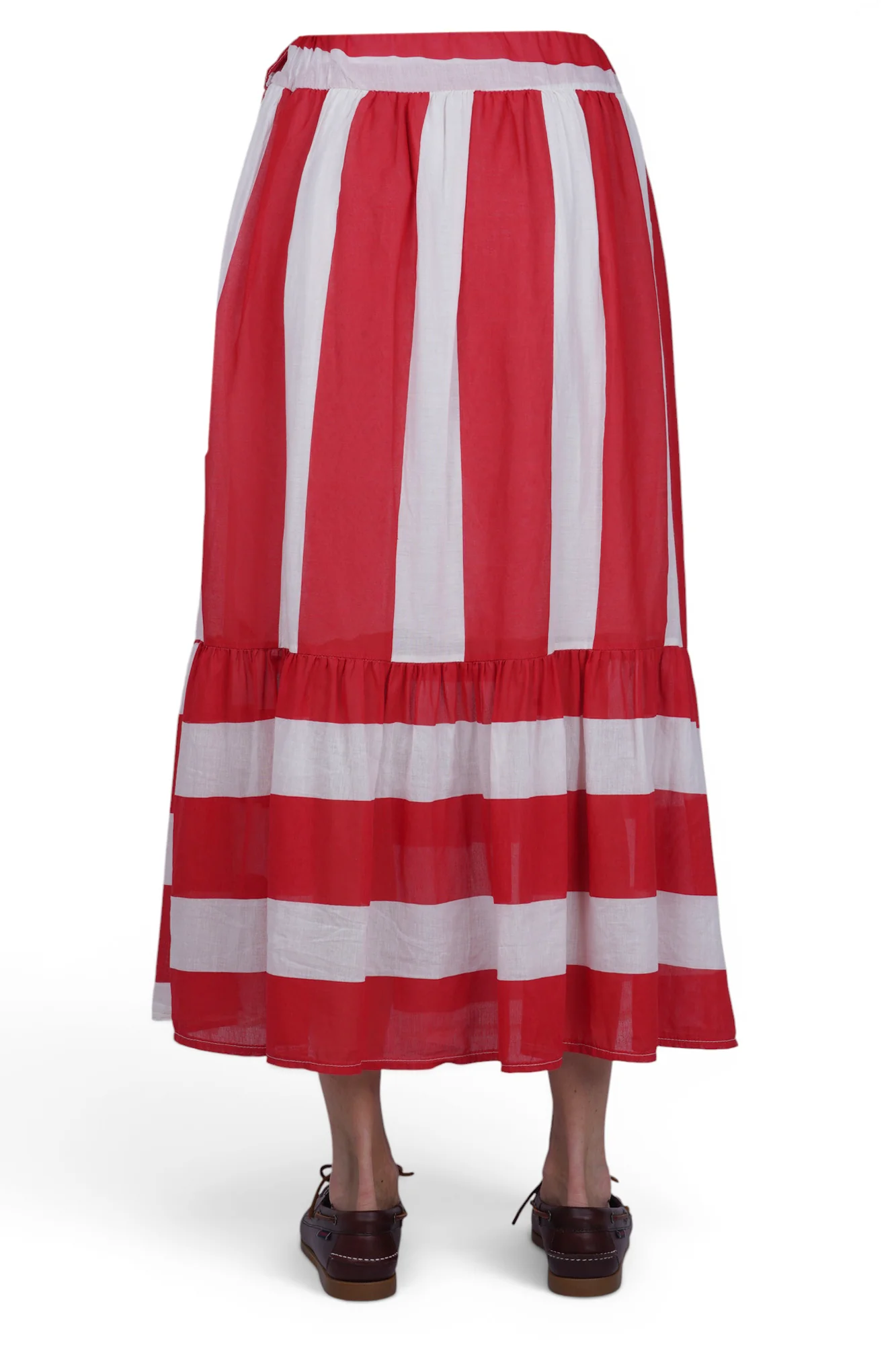 La Femme Blanche - Gonna - 471640 - Bianco/Rosso - Image 5