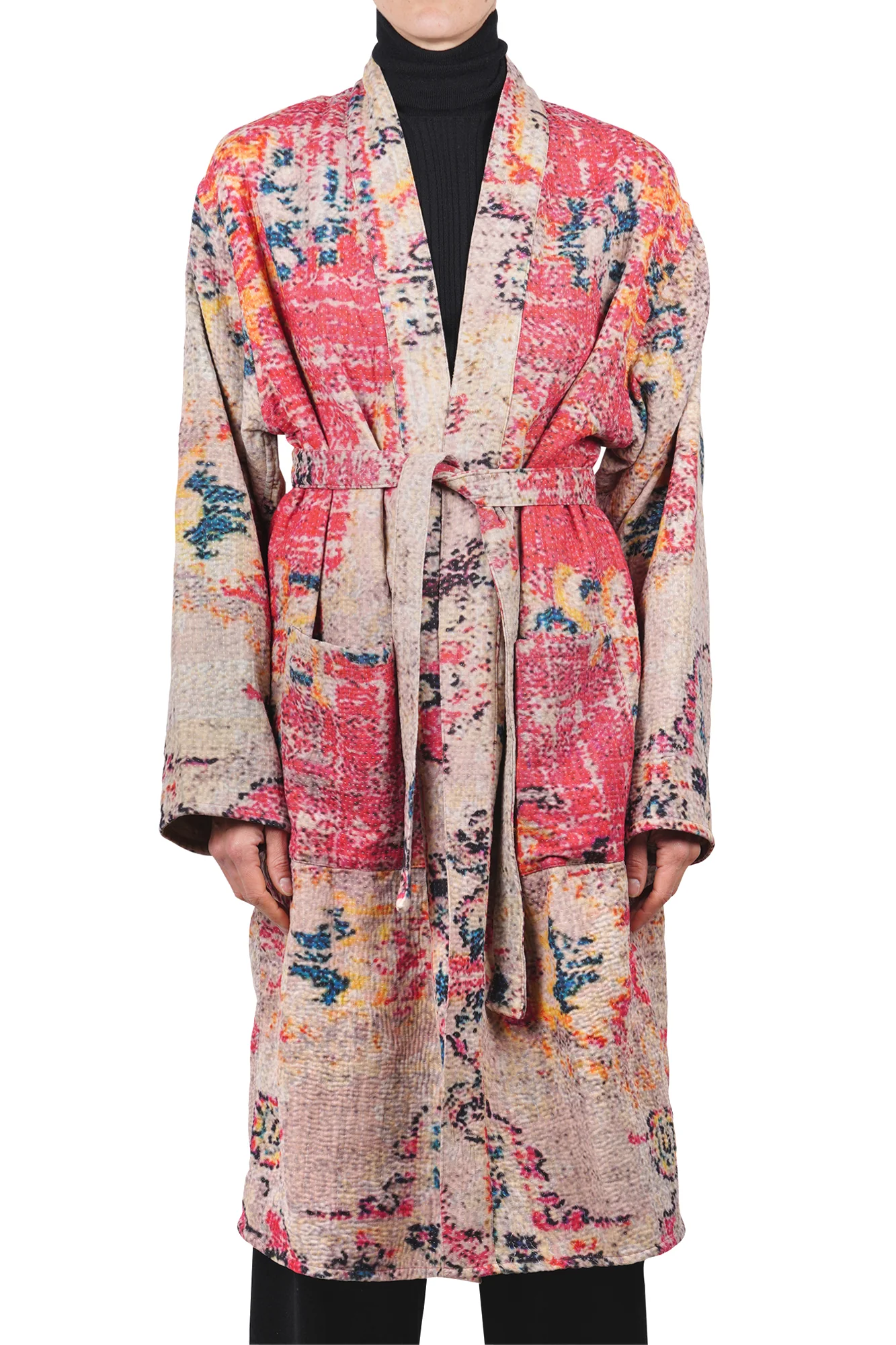 La Femme Blanche - Kimono - 470163 - Grigio/Rosa - Image 3