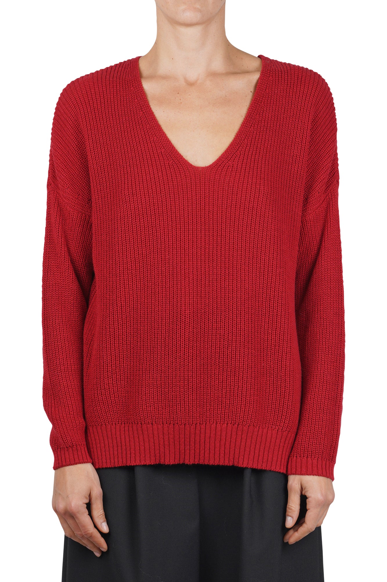 La Femme Blanche - Maglia - 461399 - Rosso - Image 3