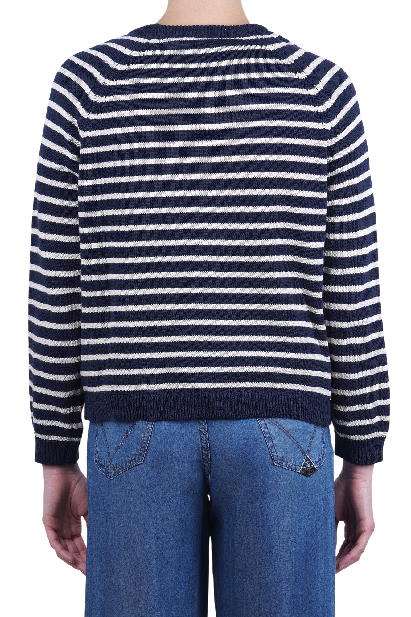 La Femme Blanche - Maglia - 471528 - Blu/Corda - Image 5
