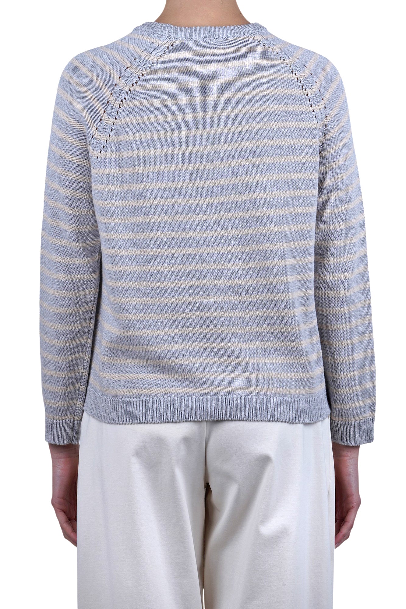 La Femme Blanche - Maglia - 471528 - Grigio/Corda - Image 5