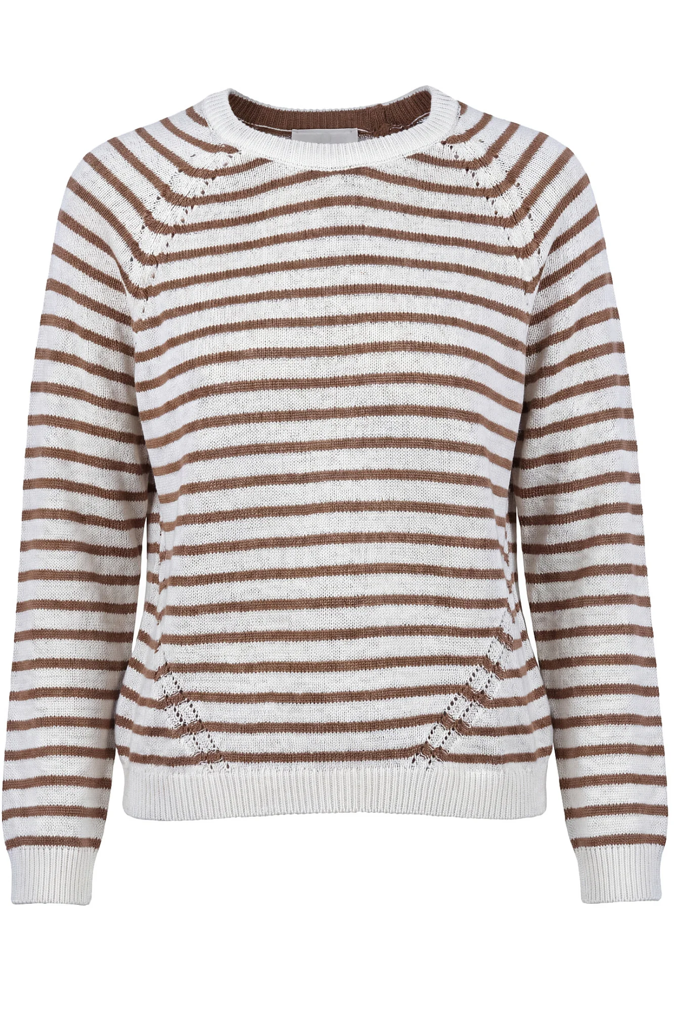 La Femme Blanche - Maglia - 471528 - Panna/Cammello