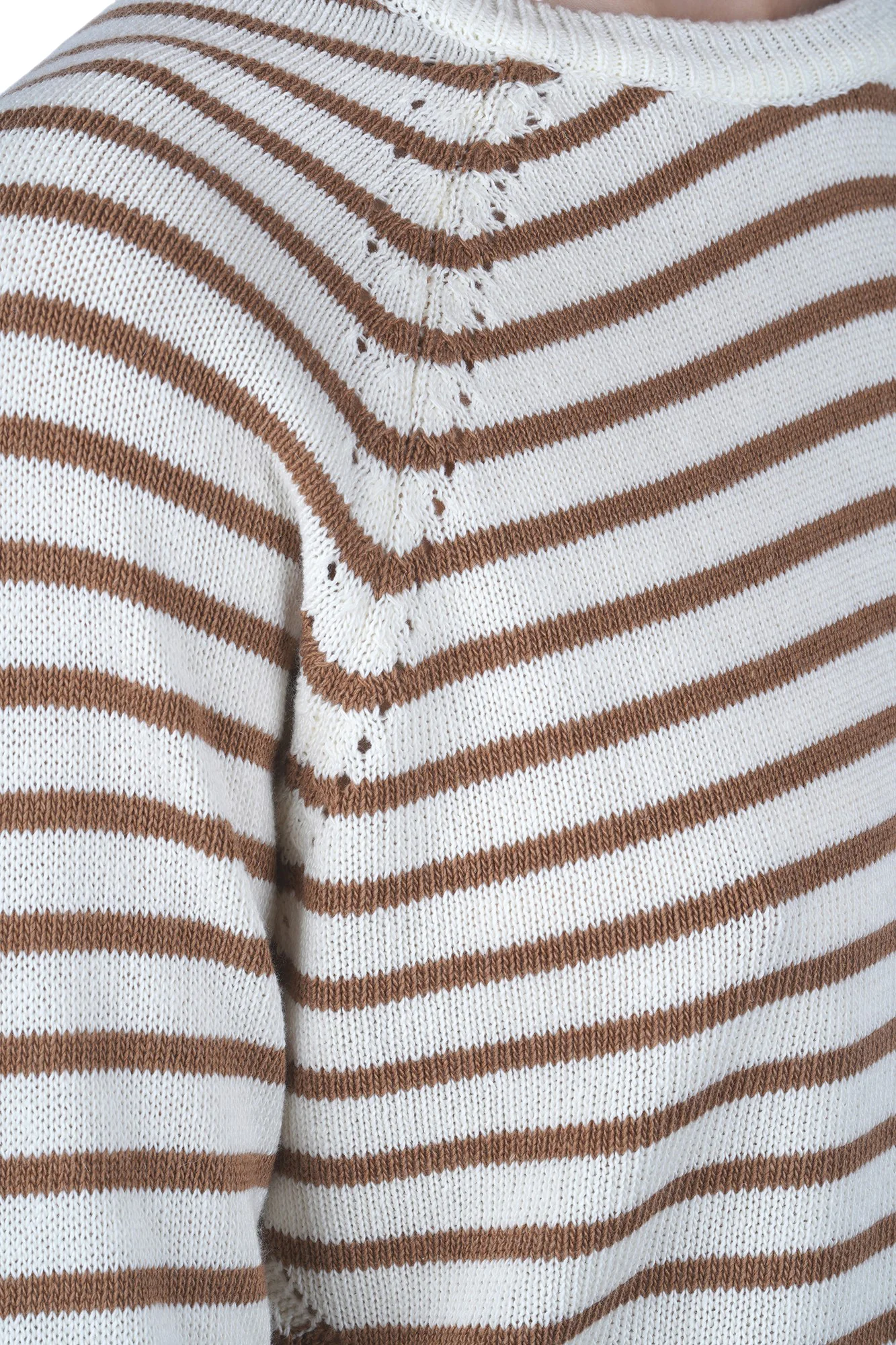 La Femme Blanche - Maglia - 471528 - Panna/Cammello - Image 6