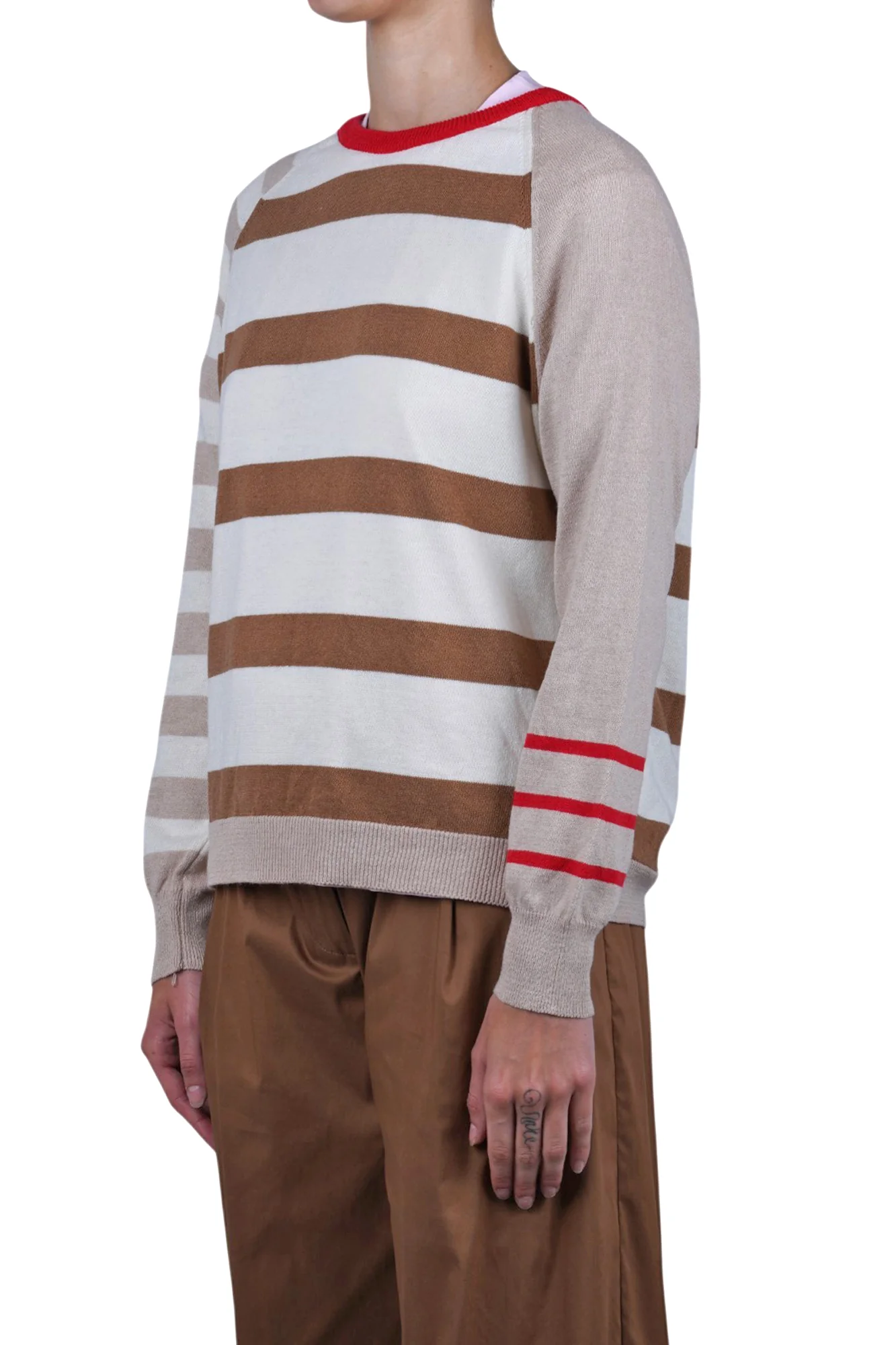 La Femme Blanche - Maglia - 471529 - Panna/Cammello - Image 4